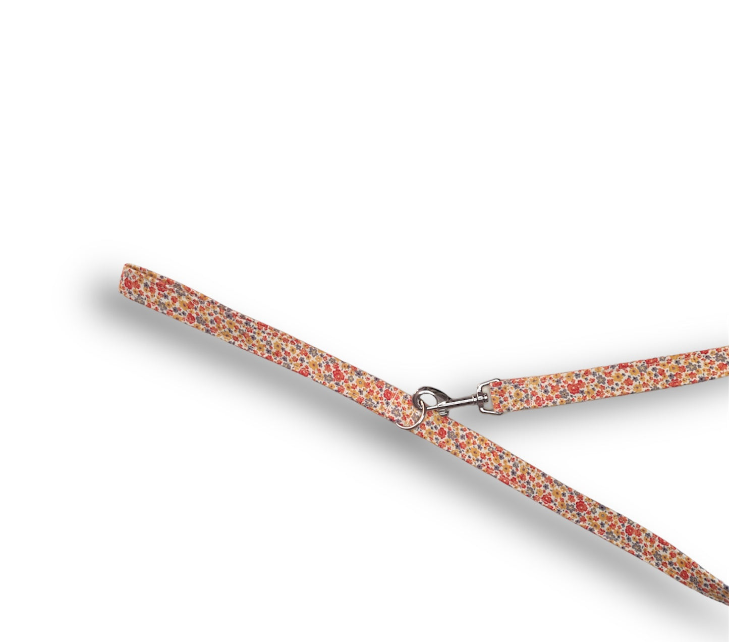 Orange Ditsy Dog collar/lead