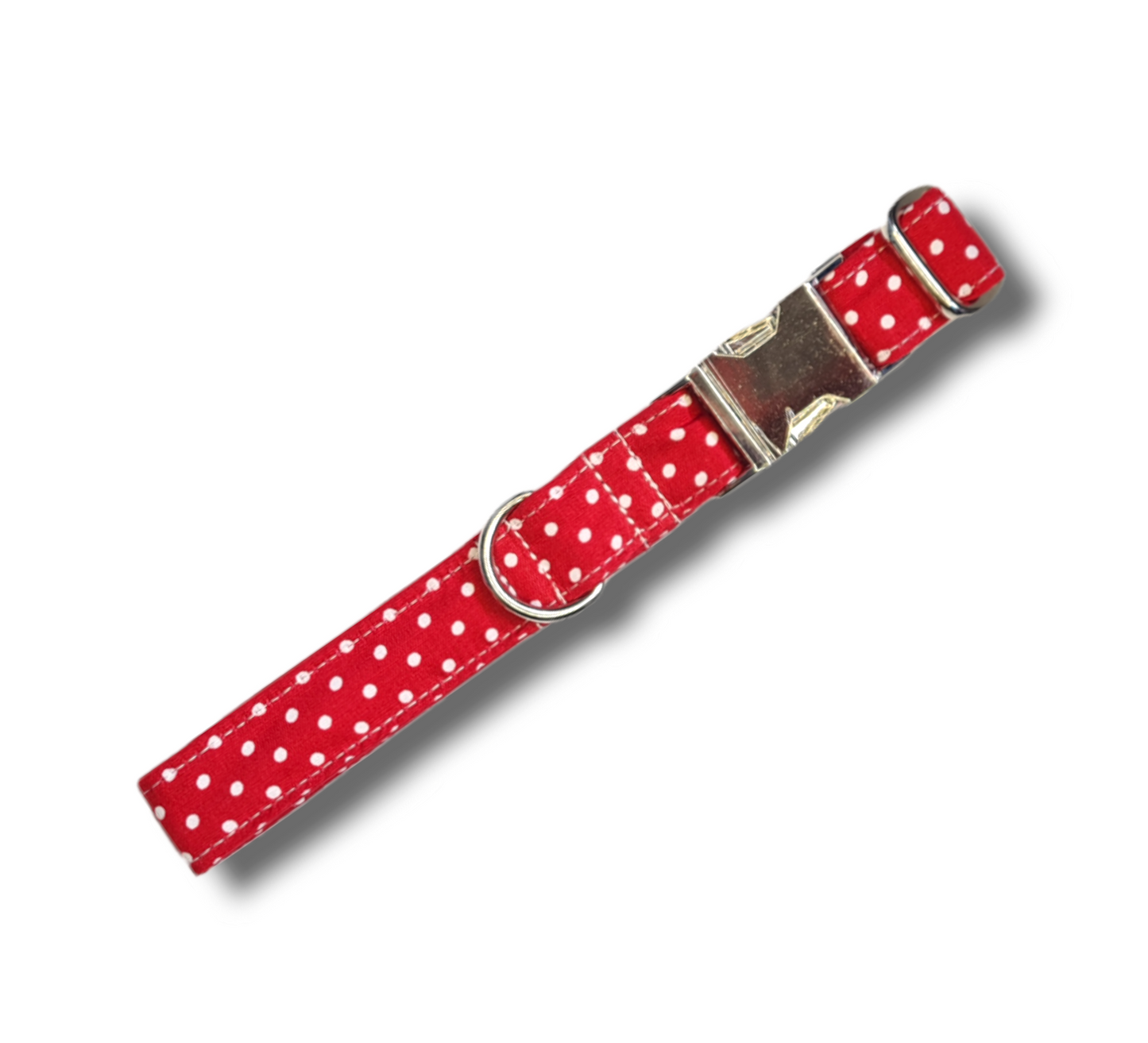 Polka dots print dog collar