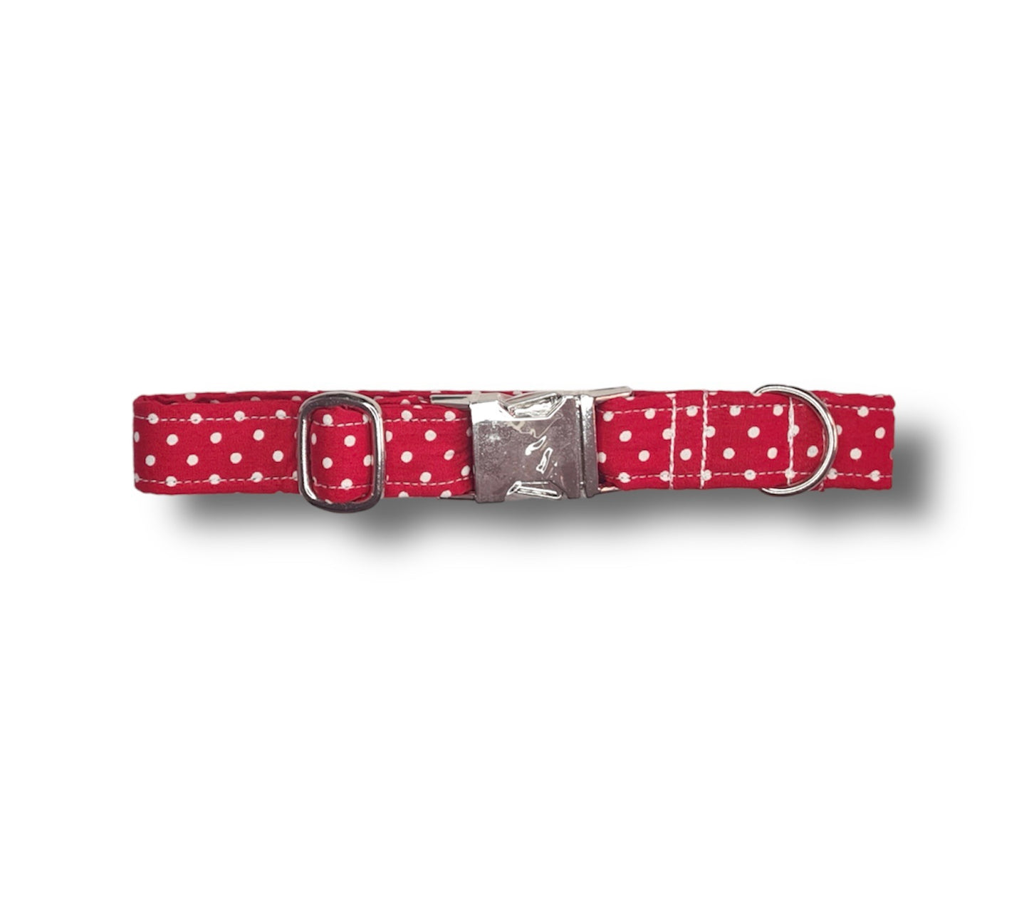 Polka dots print dog collar