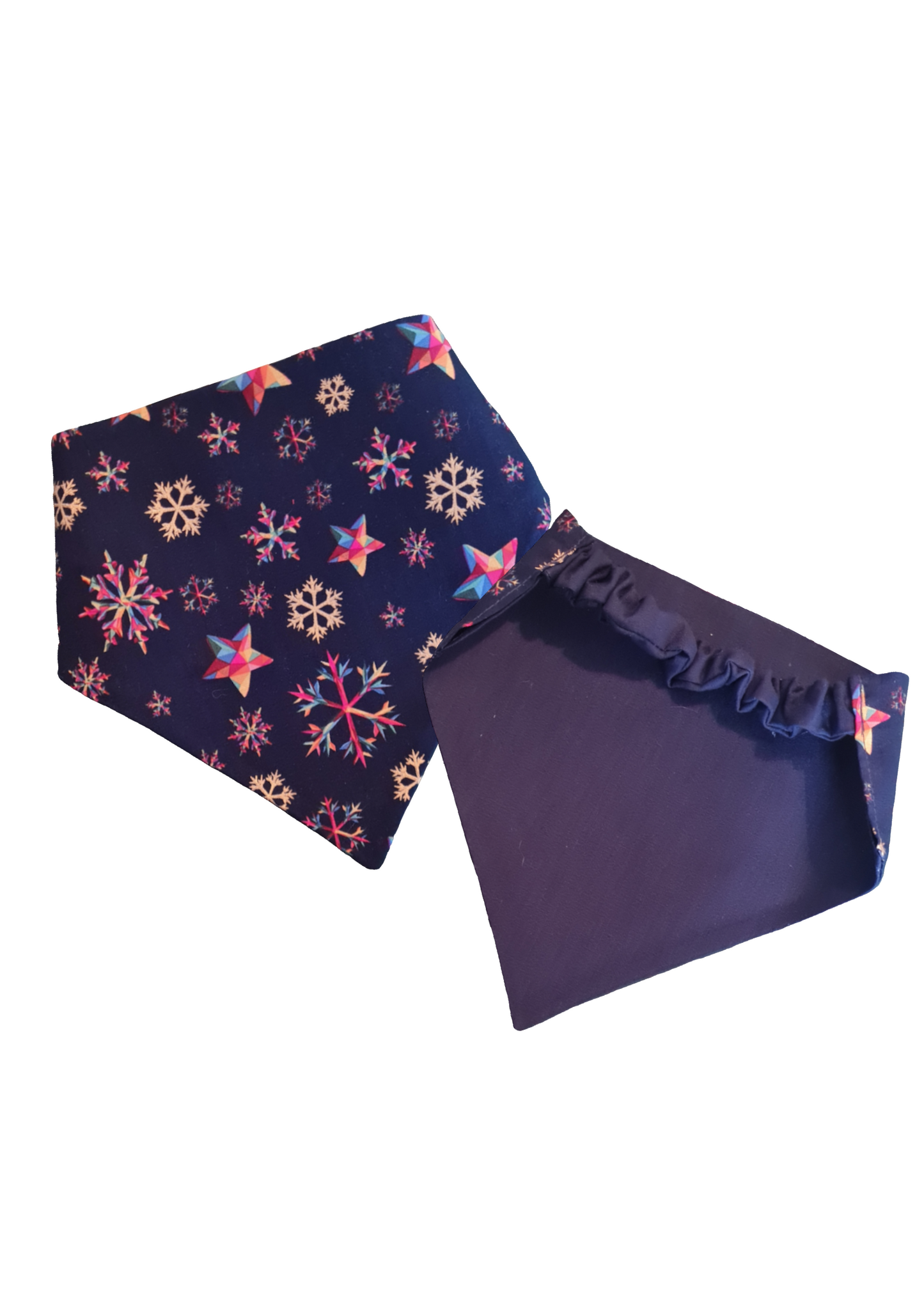 Christmas geo star snowflakes & reindeer bandana