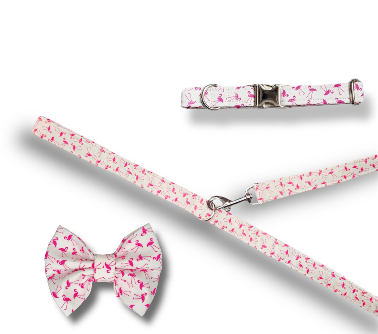 Pink flamingos dog Collar/Lead
