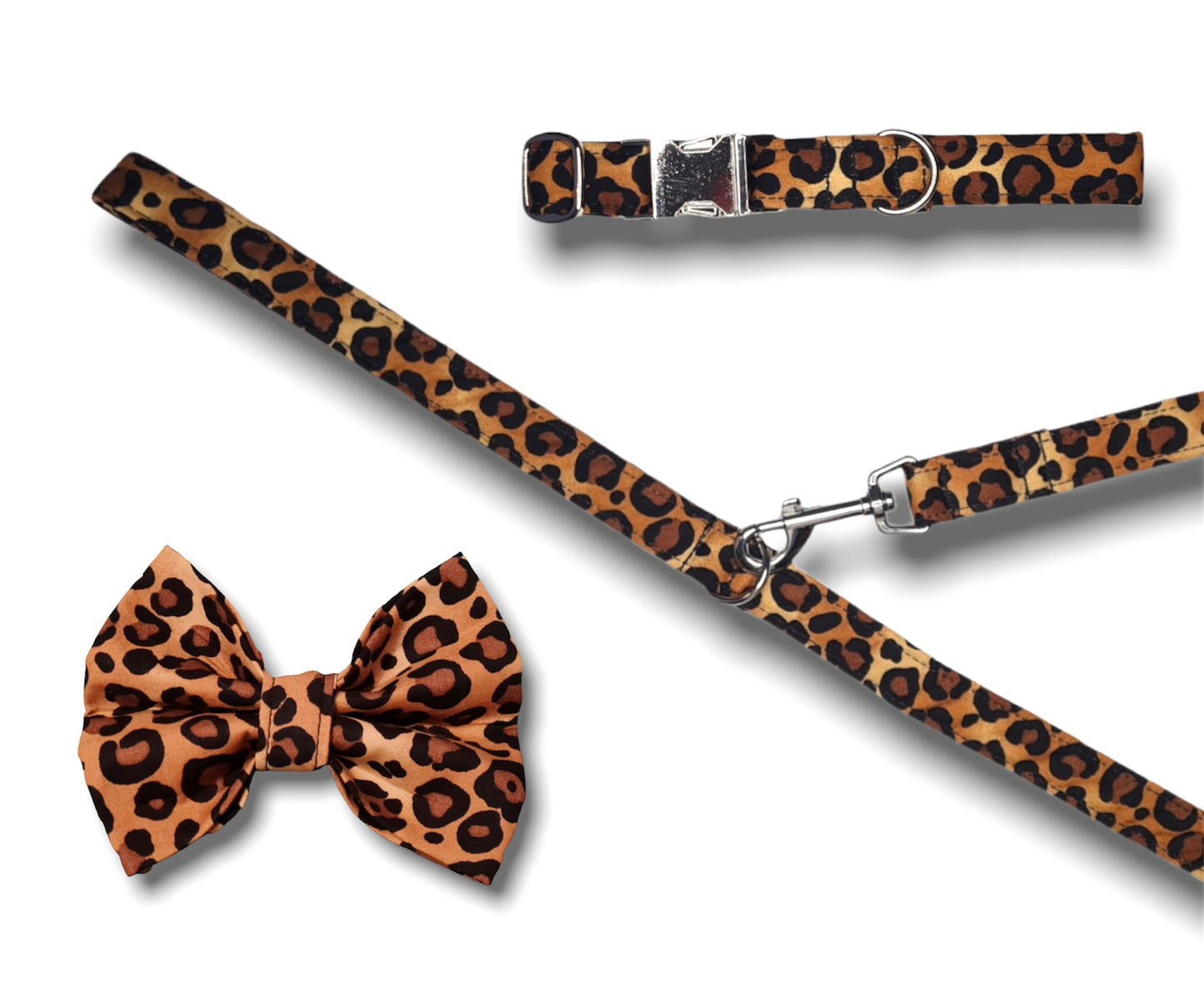 Leopard Print Dog Bow Tie
