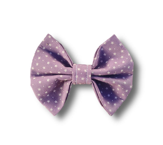Tiny stars and dots Print Dog Bow Tie