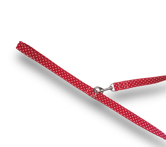 Polka dots print dog lead
