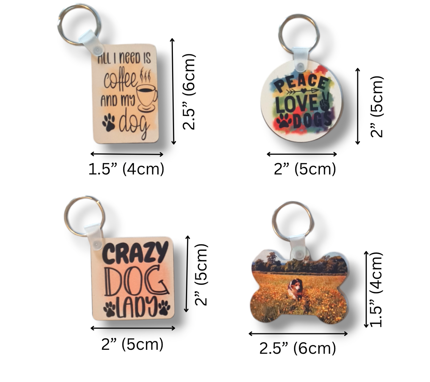 Personalised photo keyring