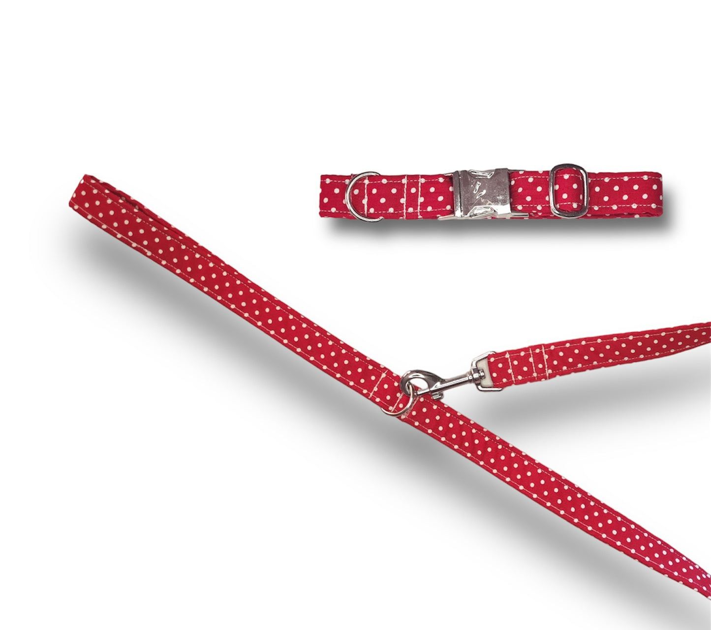 Polka dots print dog collar
