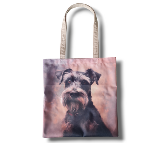 Tote bag - grey Schnauzer