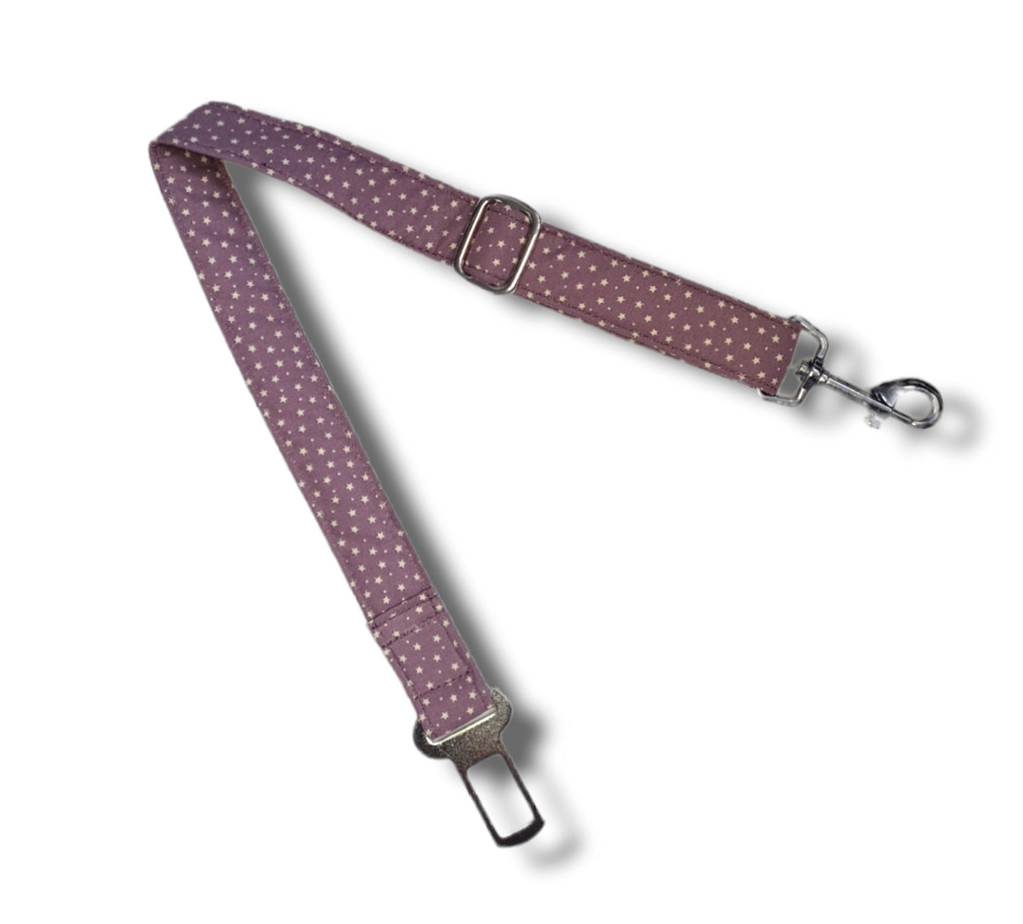 Dog seatbelt - tiny stars & dots