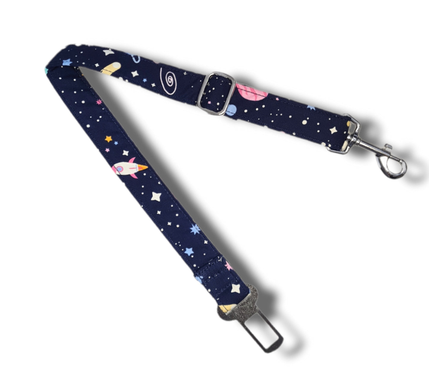 Dog seatbelt - space rockets