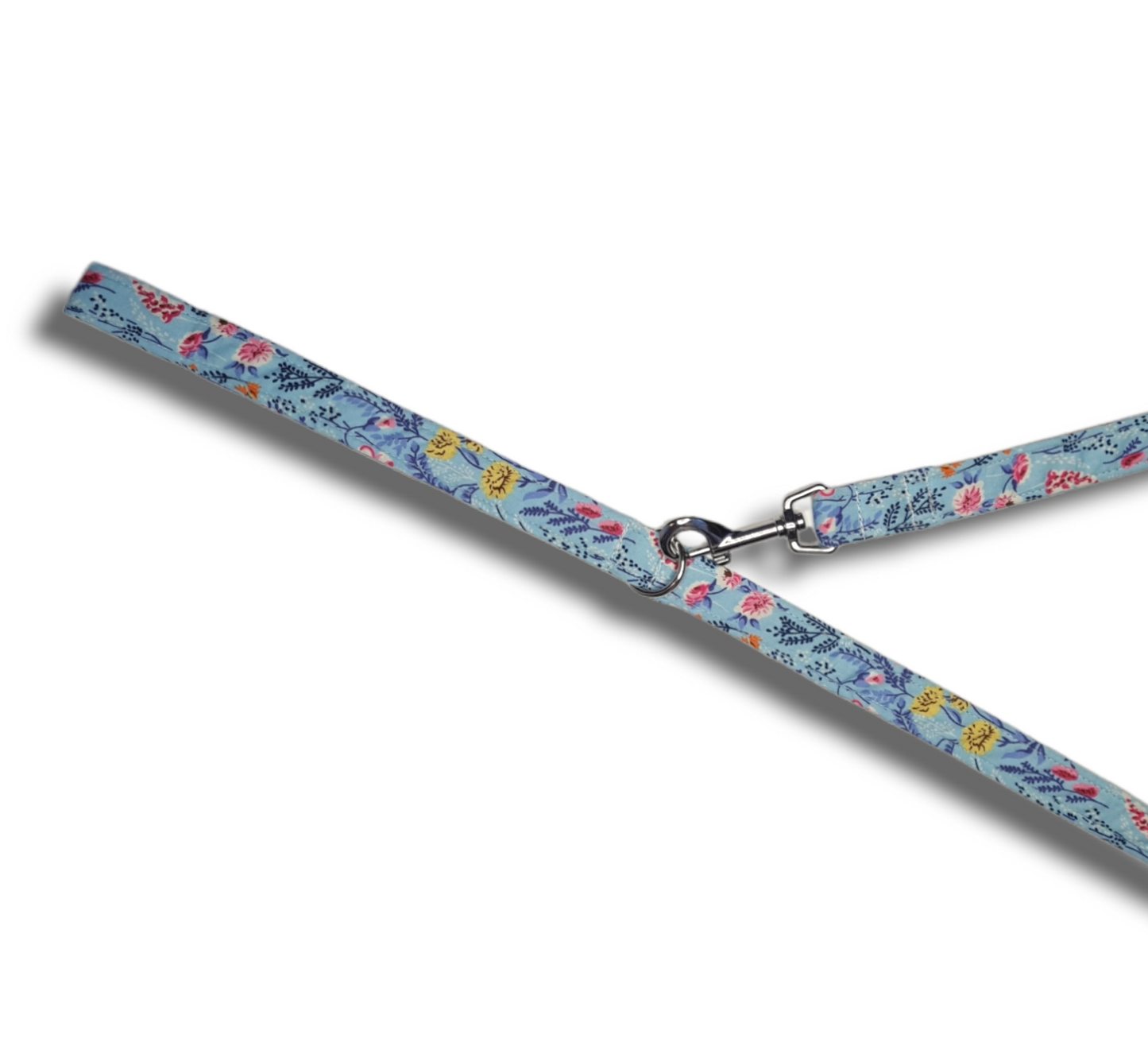 Floral Lead and Collar, pink or blue