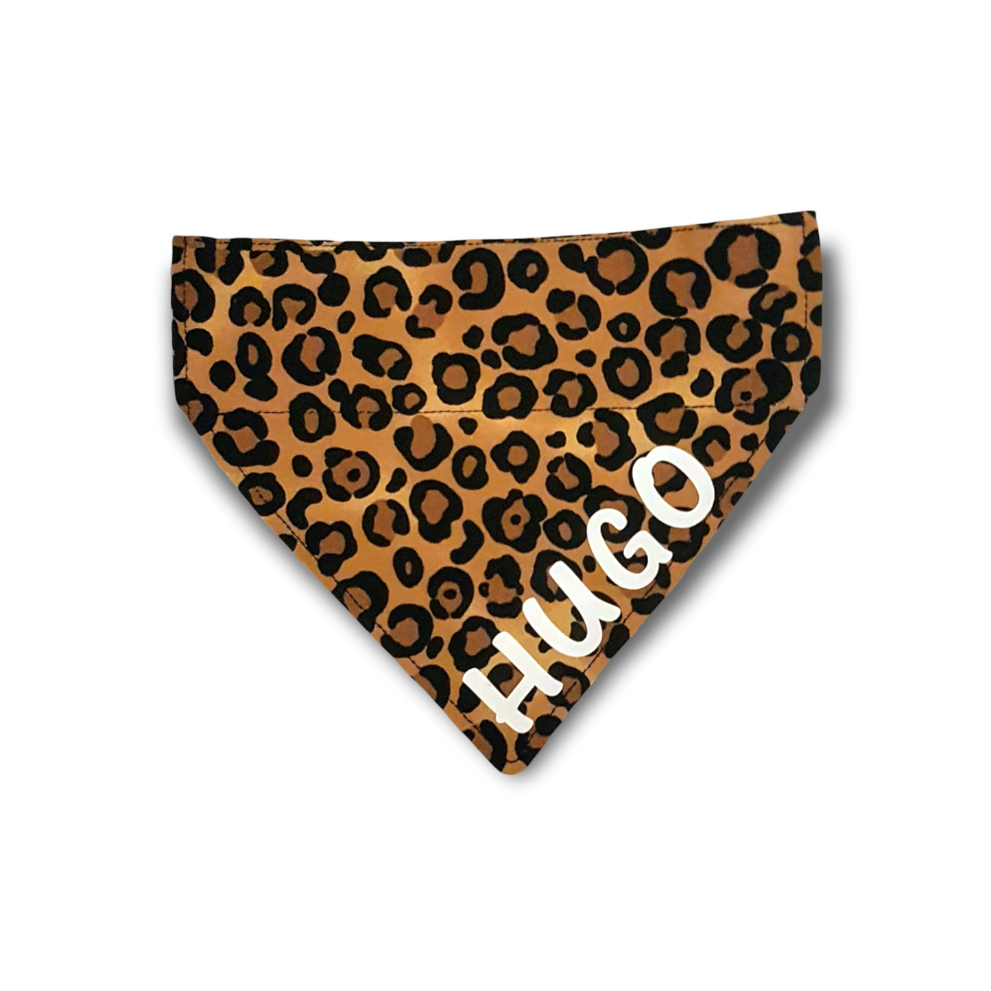 Leopard print dog bandana