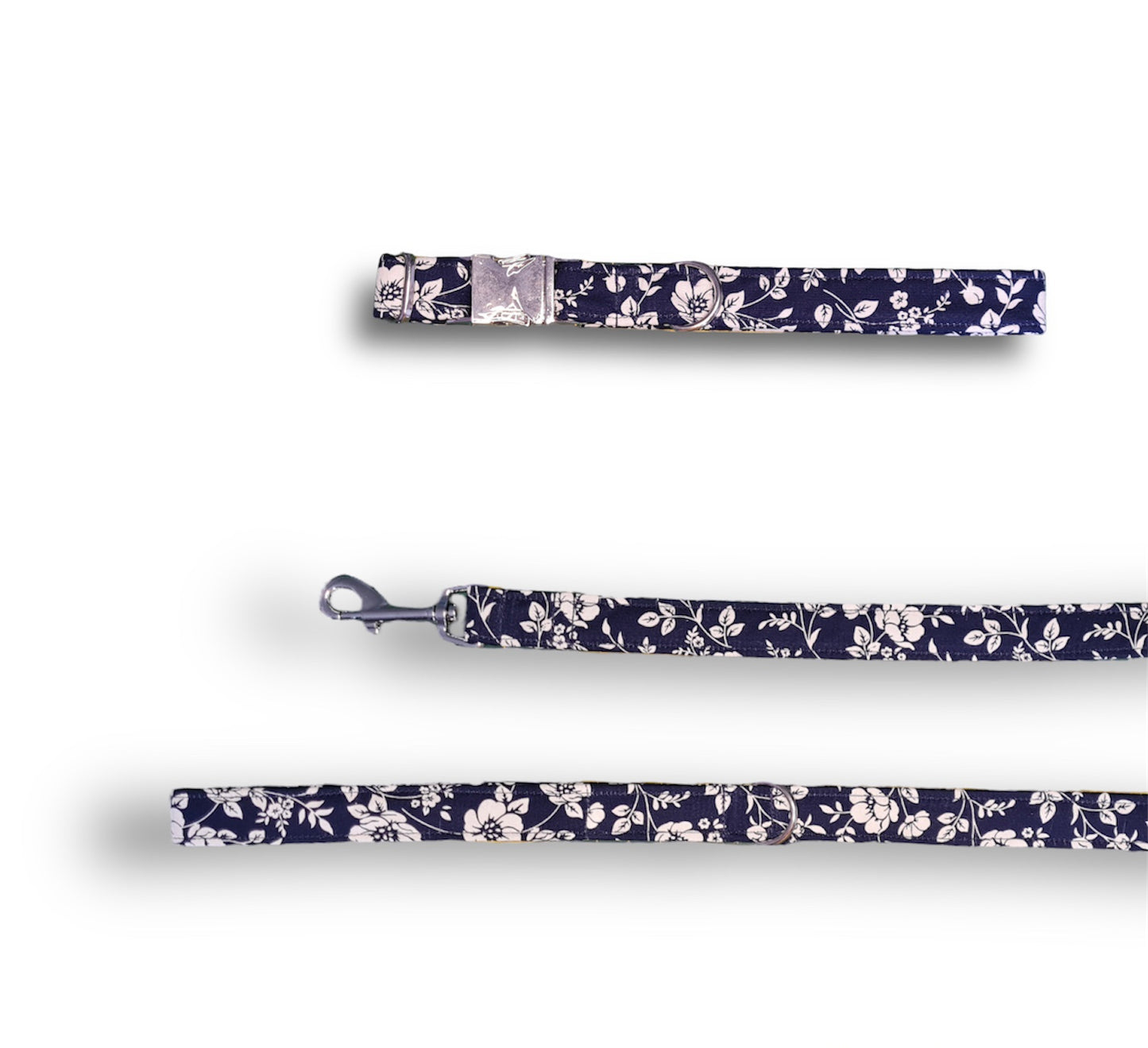 Floral print dog collar/lead