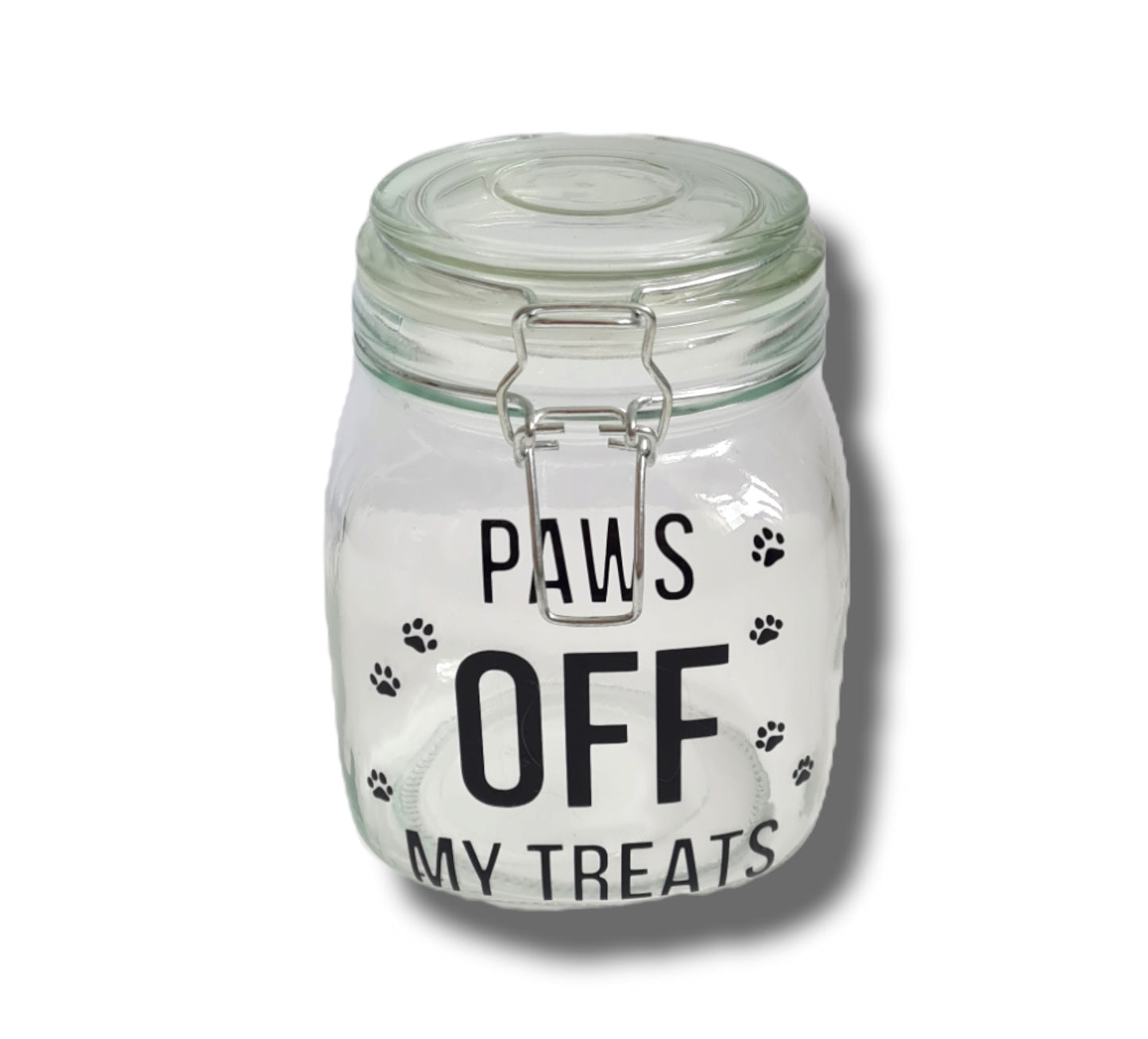 Dog ‘paws off my treats’ jar