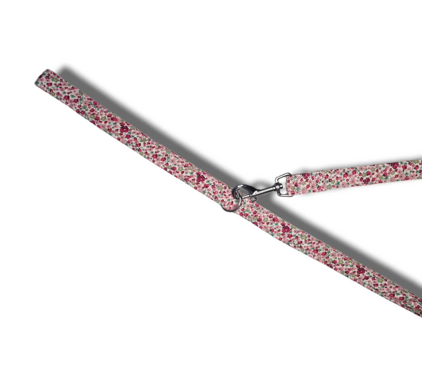 Pink Ditsy Dog collar/lead