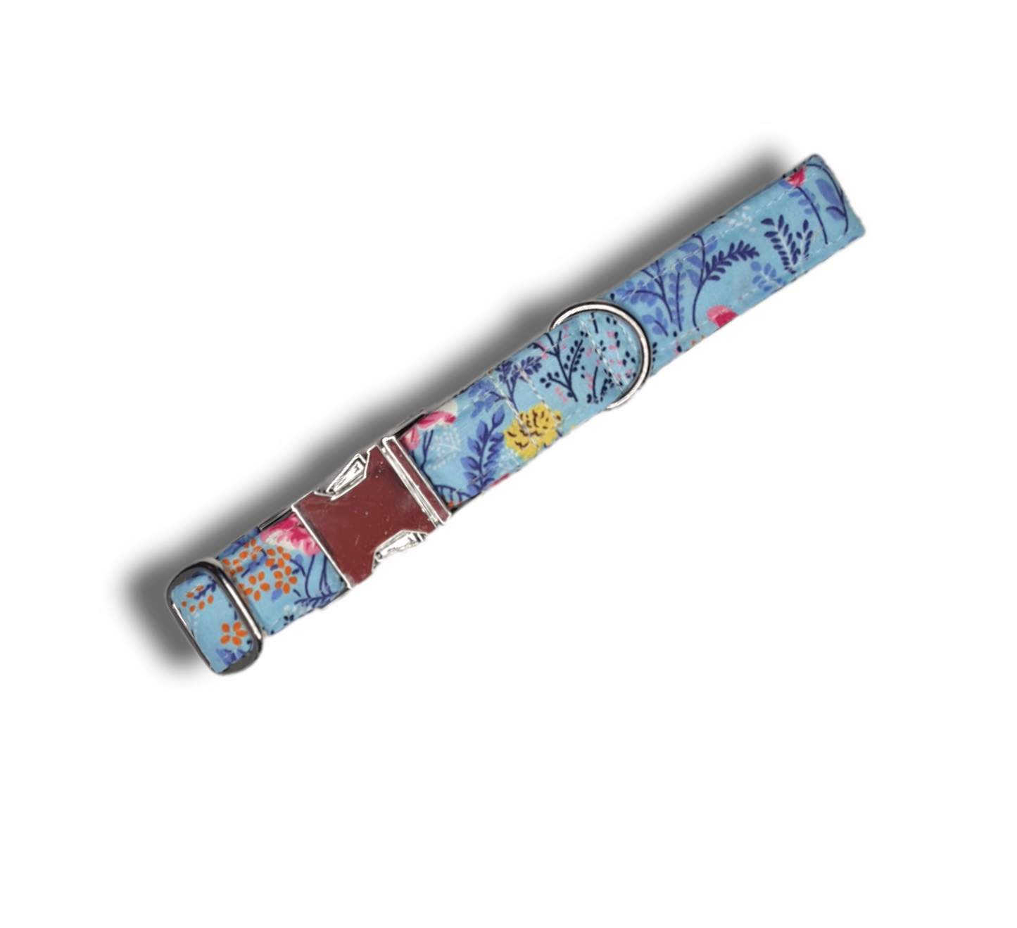 Floral Lead and Collar, pink or blue