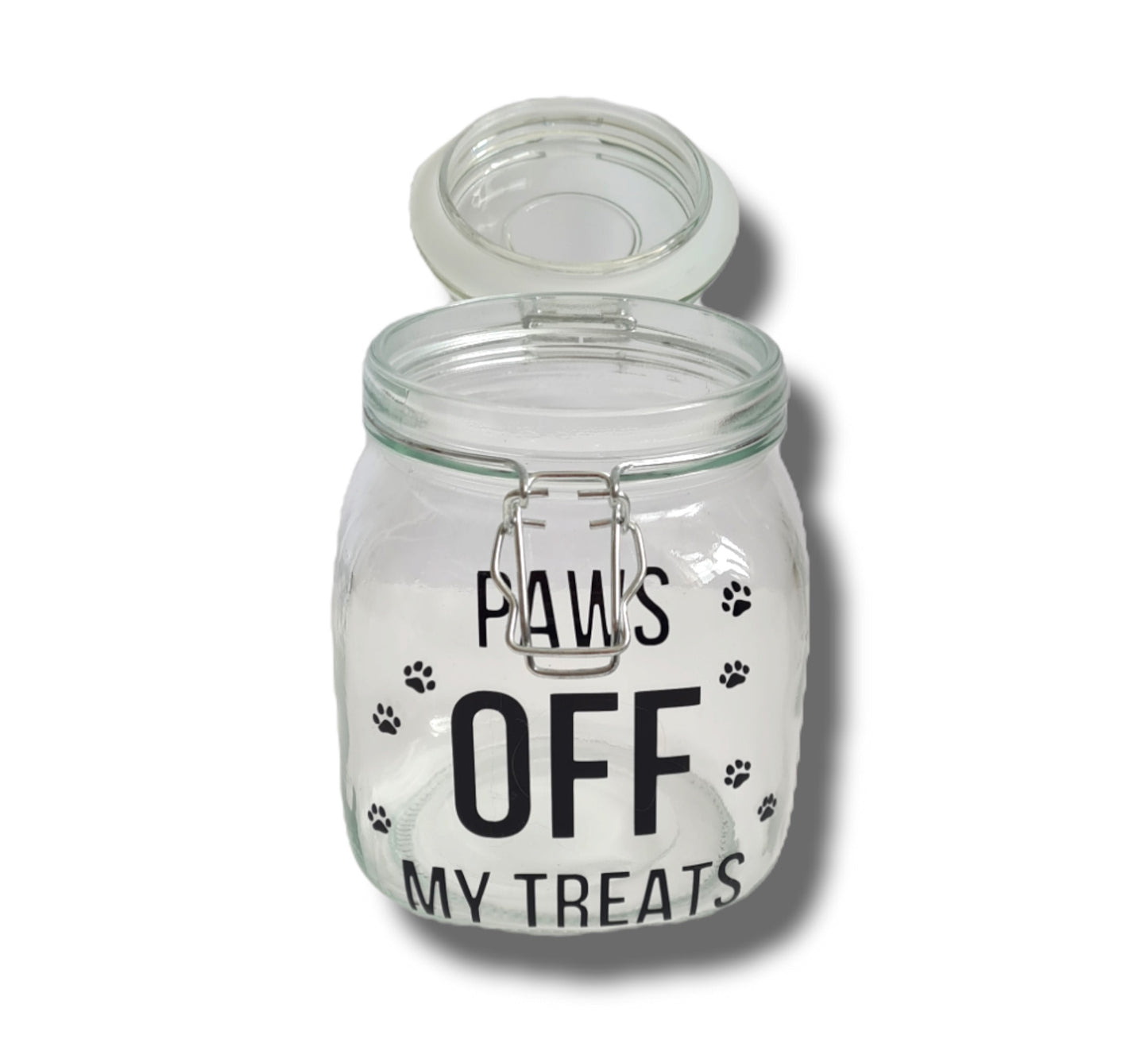 Dog ‘paws off my treats’ jar