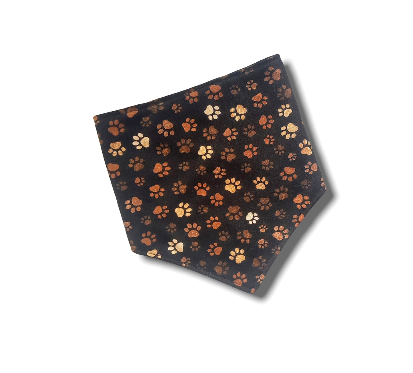 Paw print clip on dog bandana