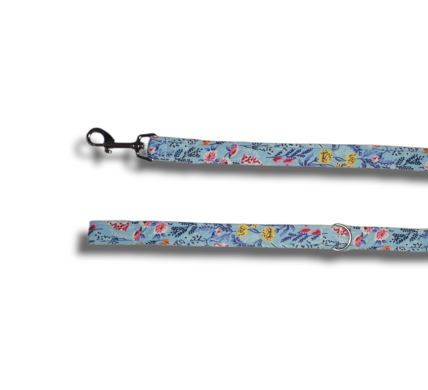 Floral Lead and Collar, pink or blue