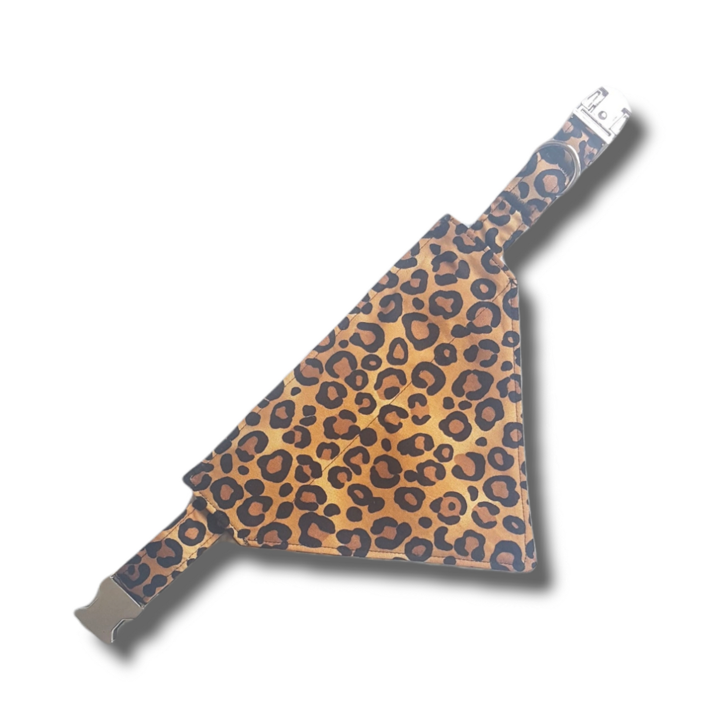Leopard print dog bandana