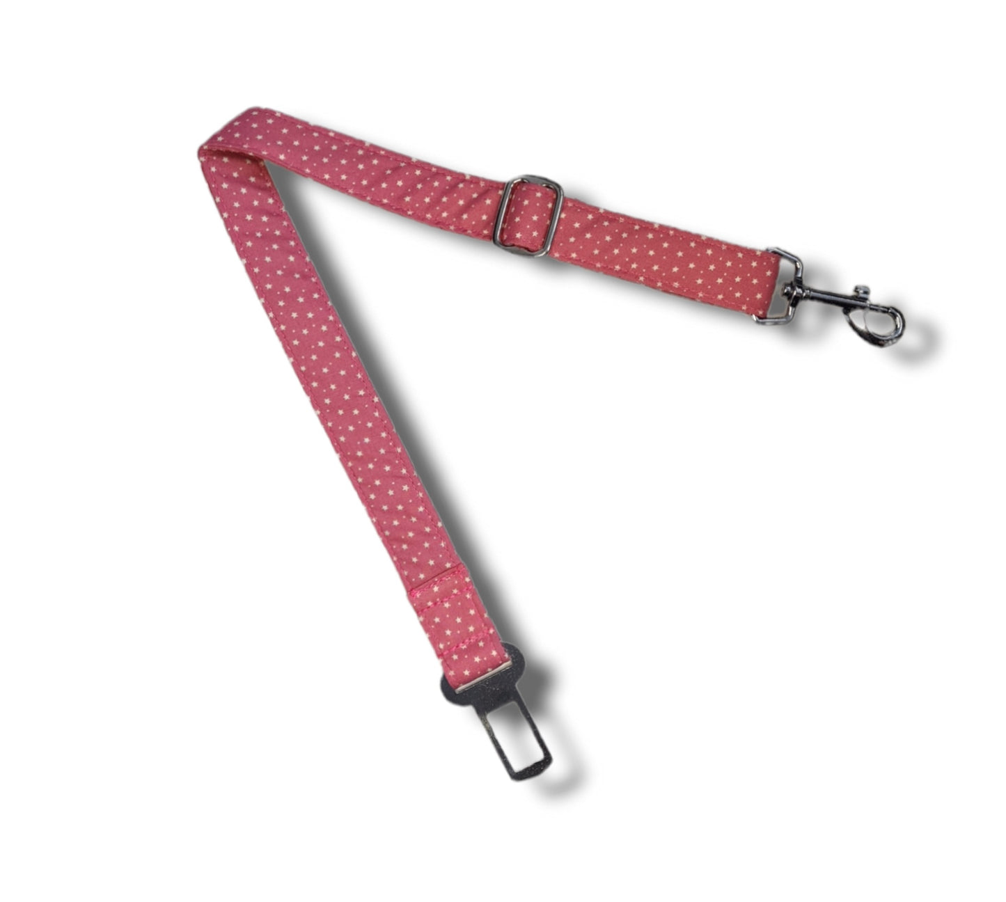 Dog seatbelt - tiny stars & dots