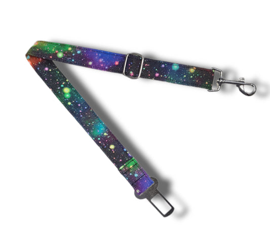 Dog seatbelt - space galaxy