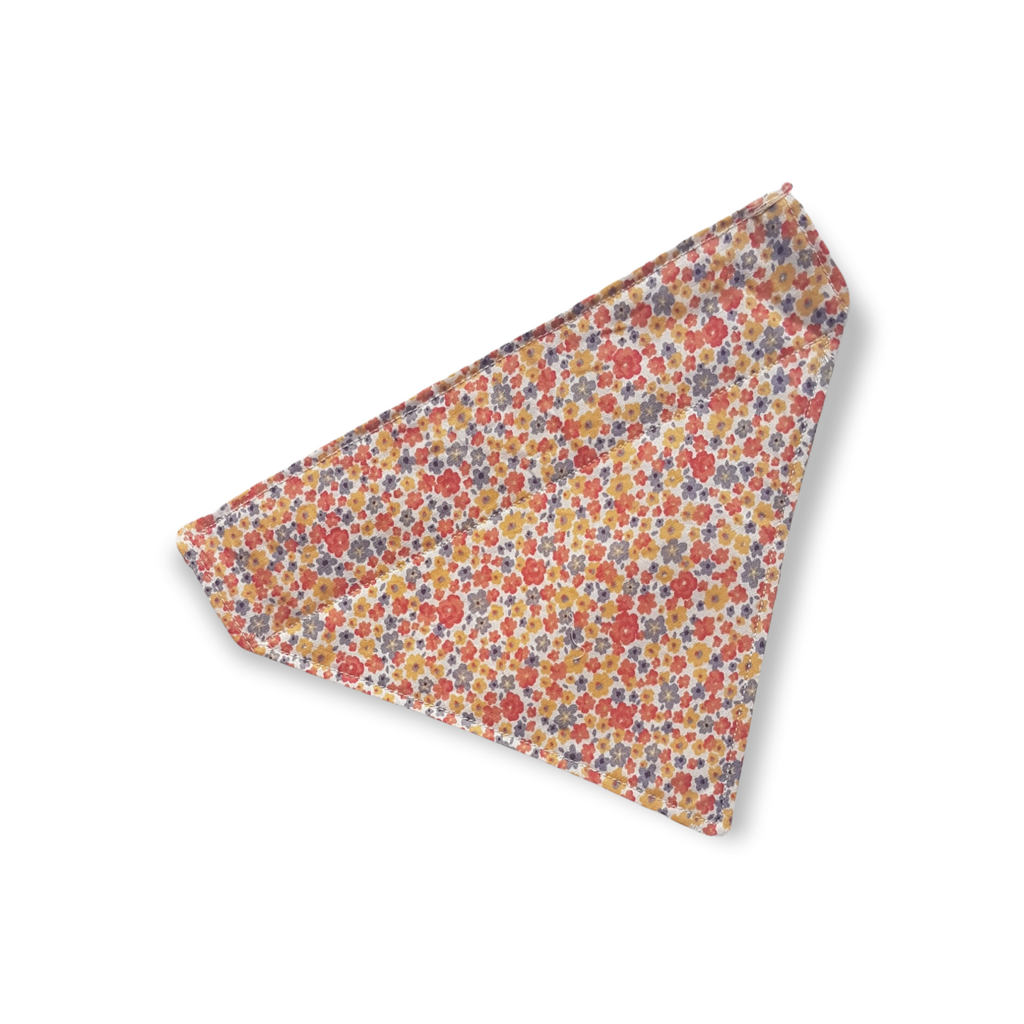 Orange Ditsy print Dog Bandana