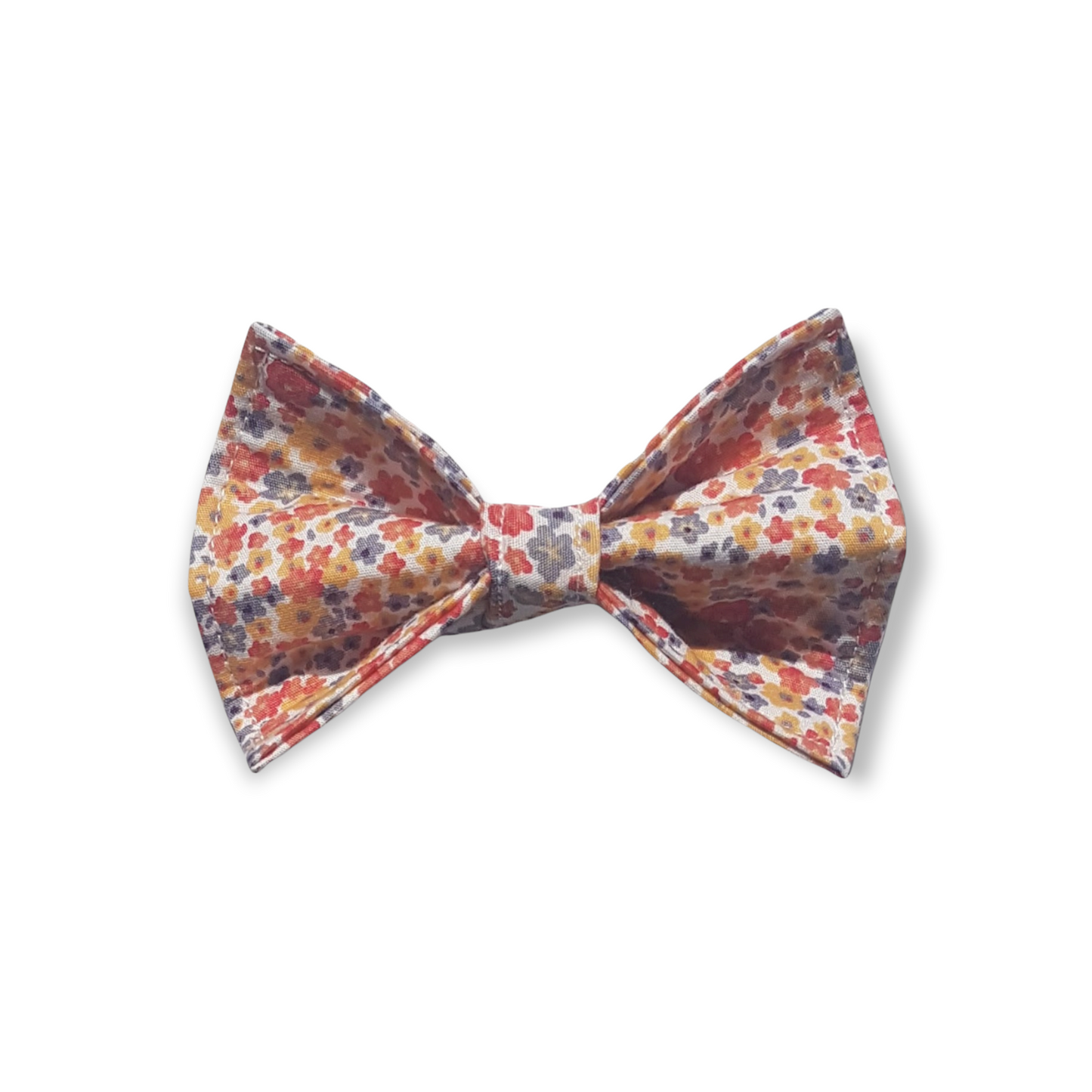 Orange Ditsy Print Dog Bow Tie