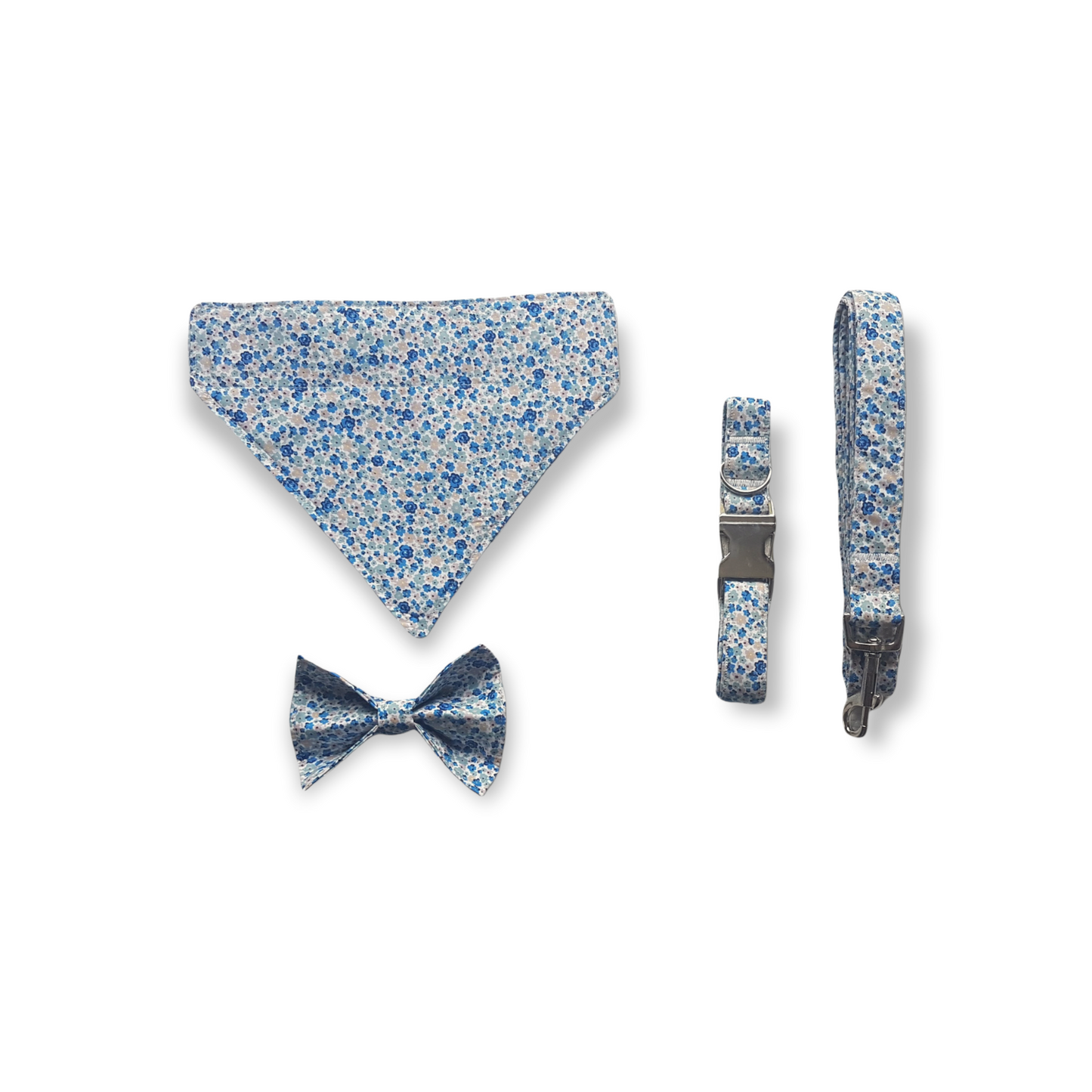 Blue Ditsy Print Dog Bandana