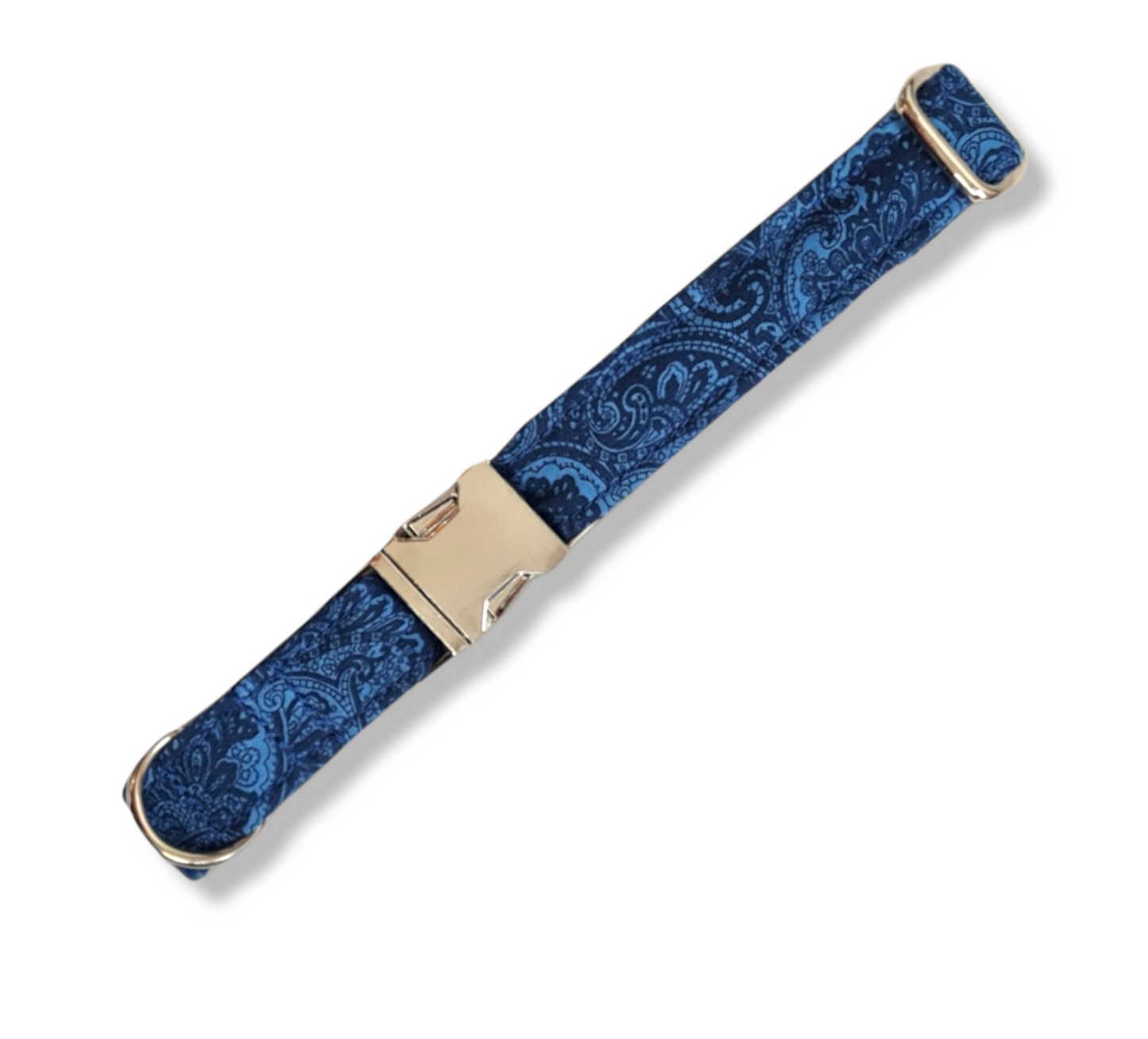Blue paisley dog Collar/Lead