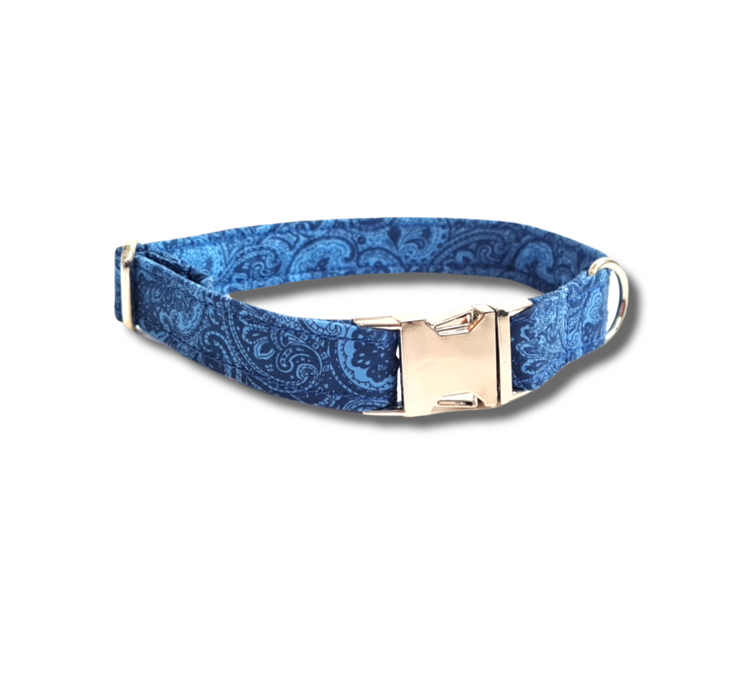 Blue paisley dog Collar/Lead