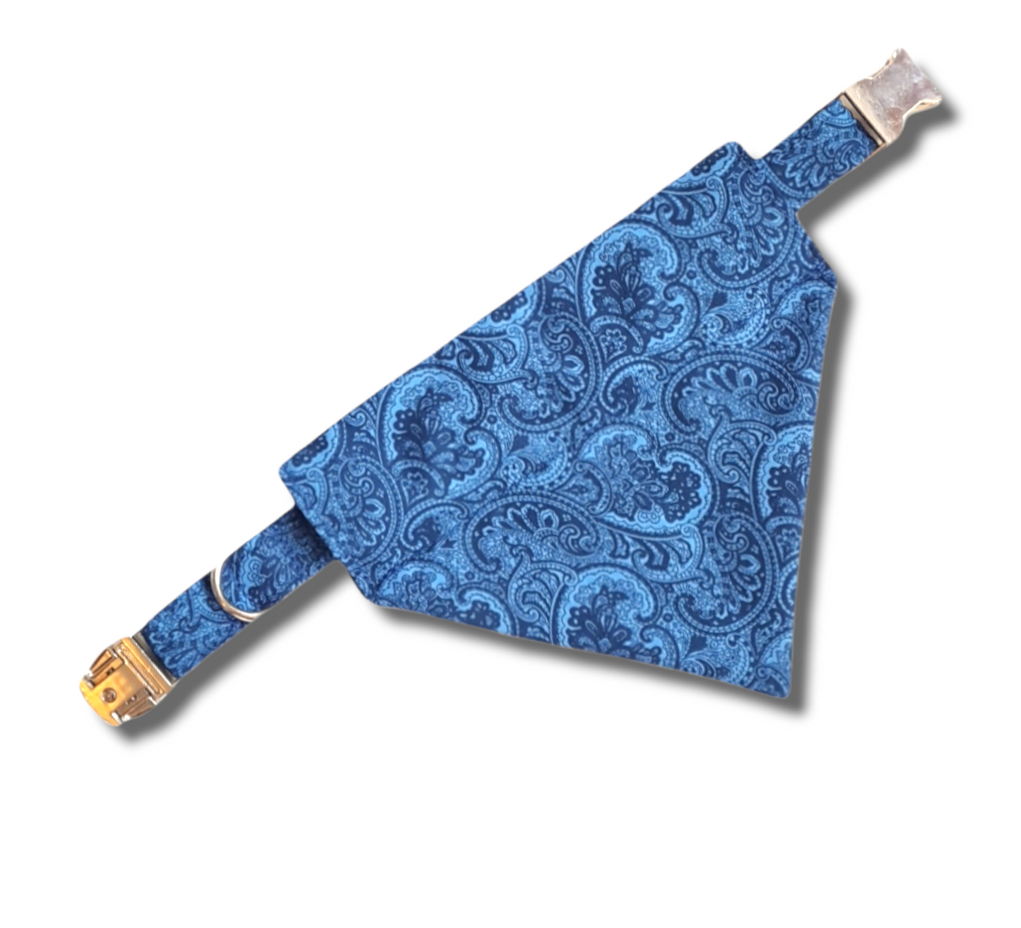 Blue paisley dog Collar/Lead