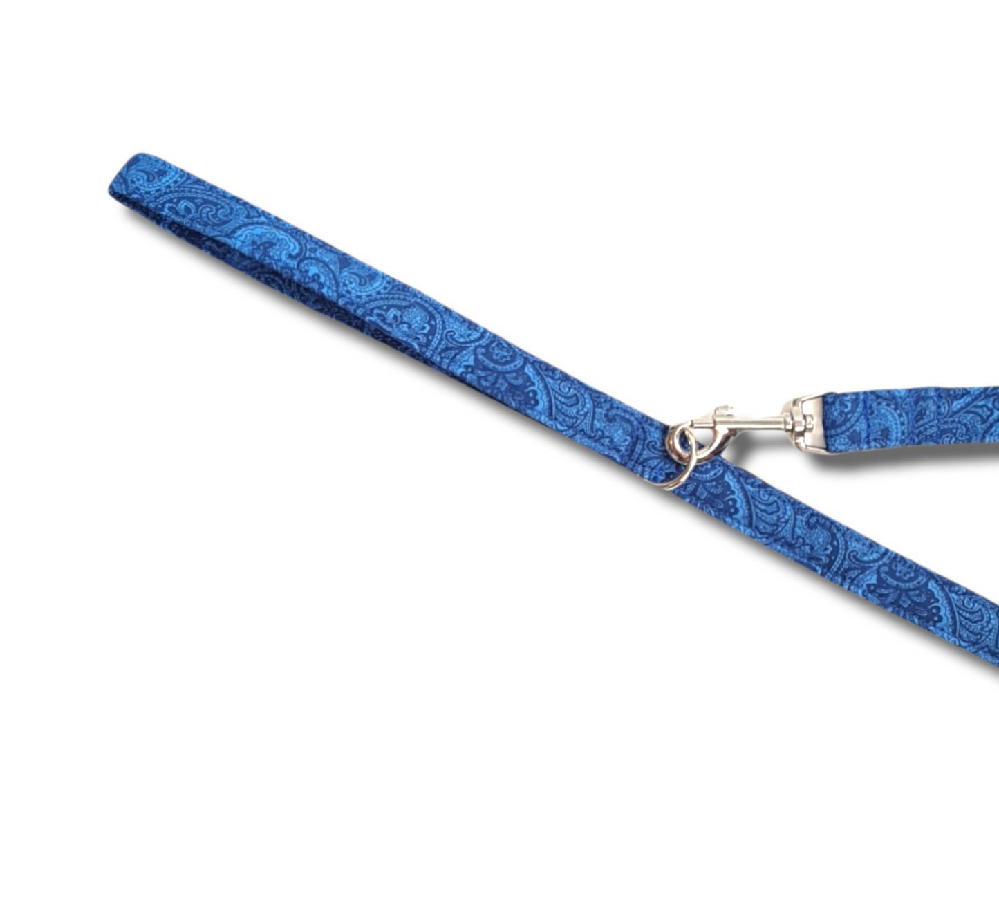 Blue paisley dog Collar/Lead