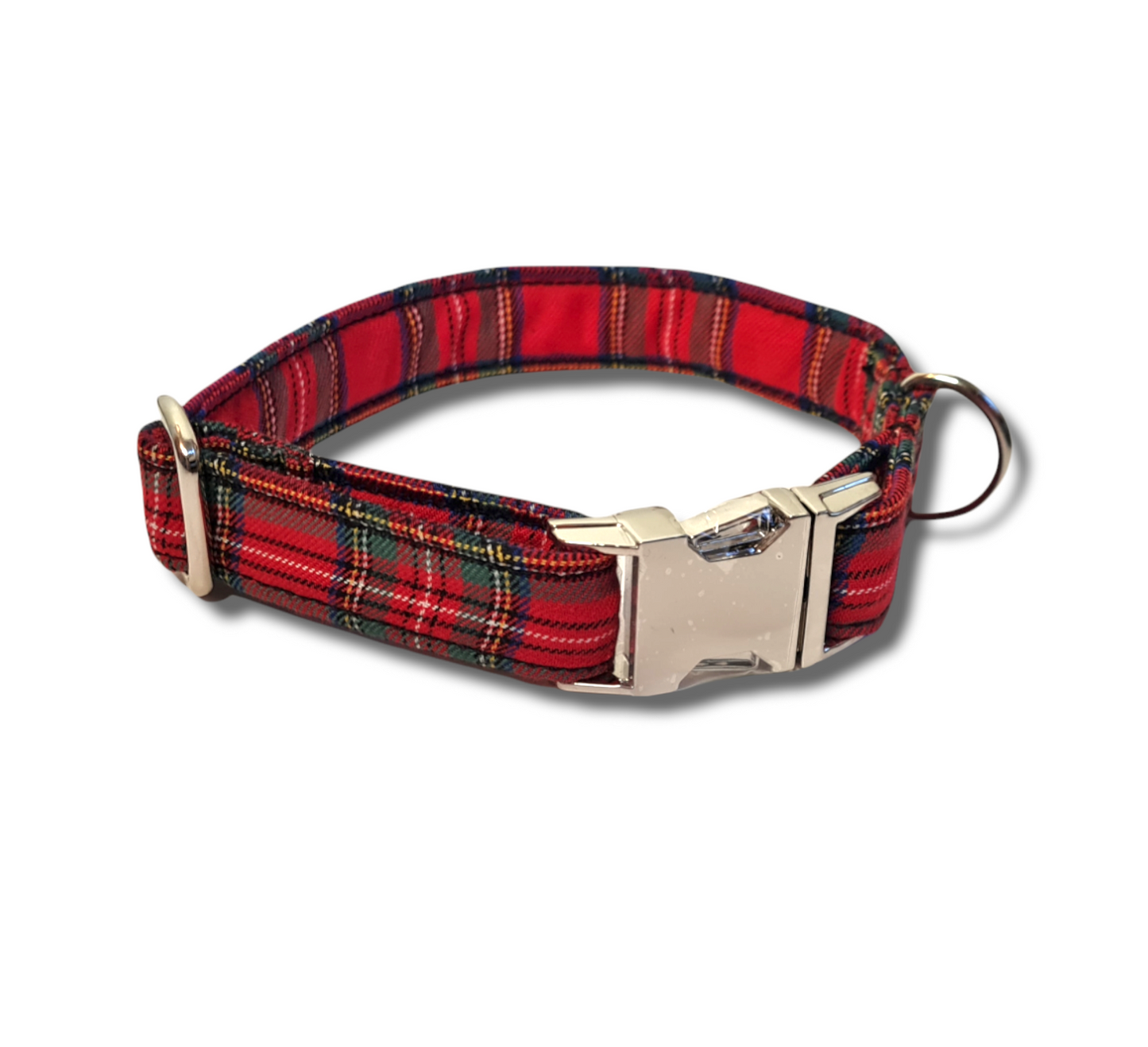 Red and Black Tartan Collar/Lead
