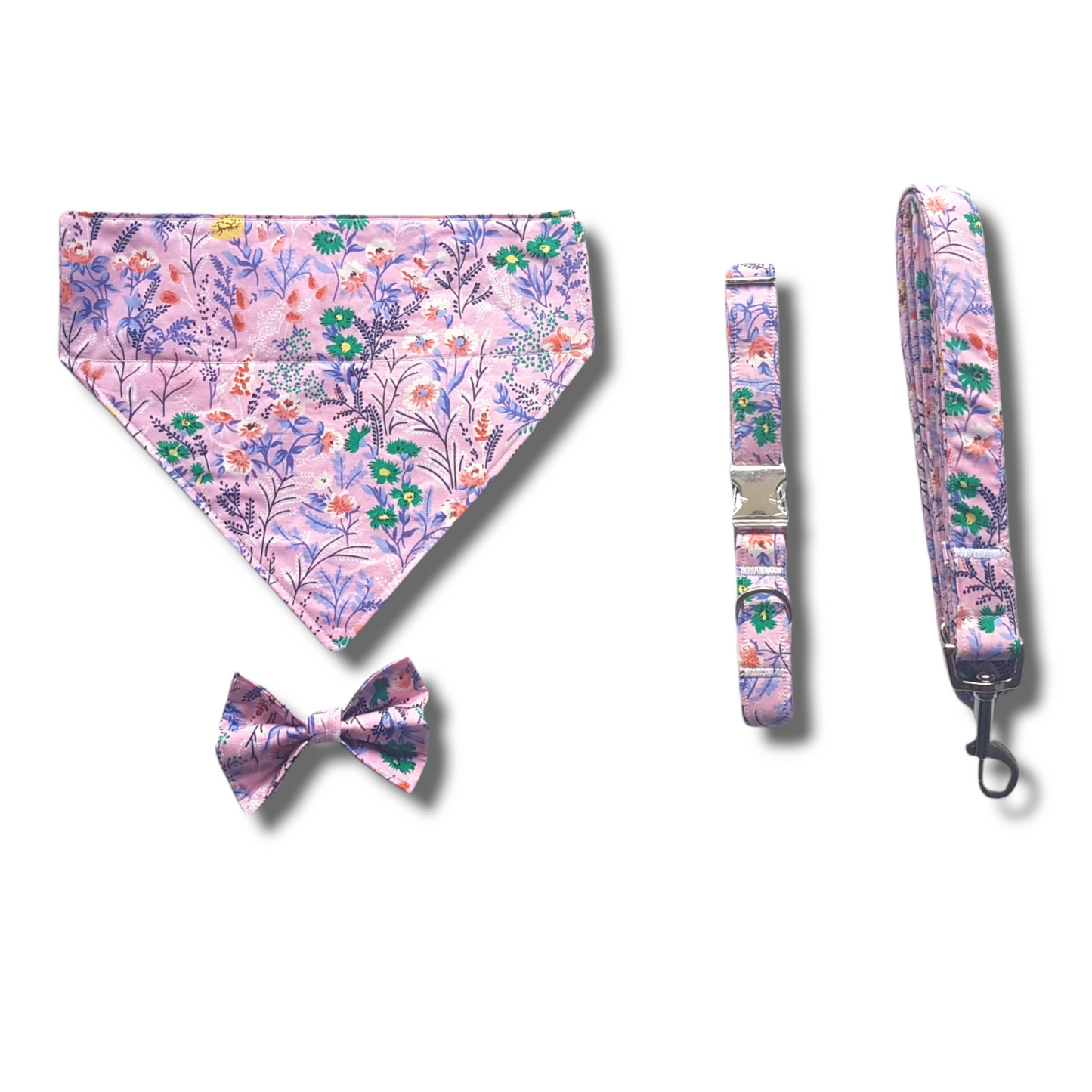 Pink Floral Dog Bandana