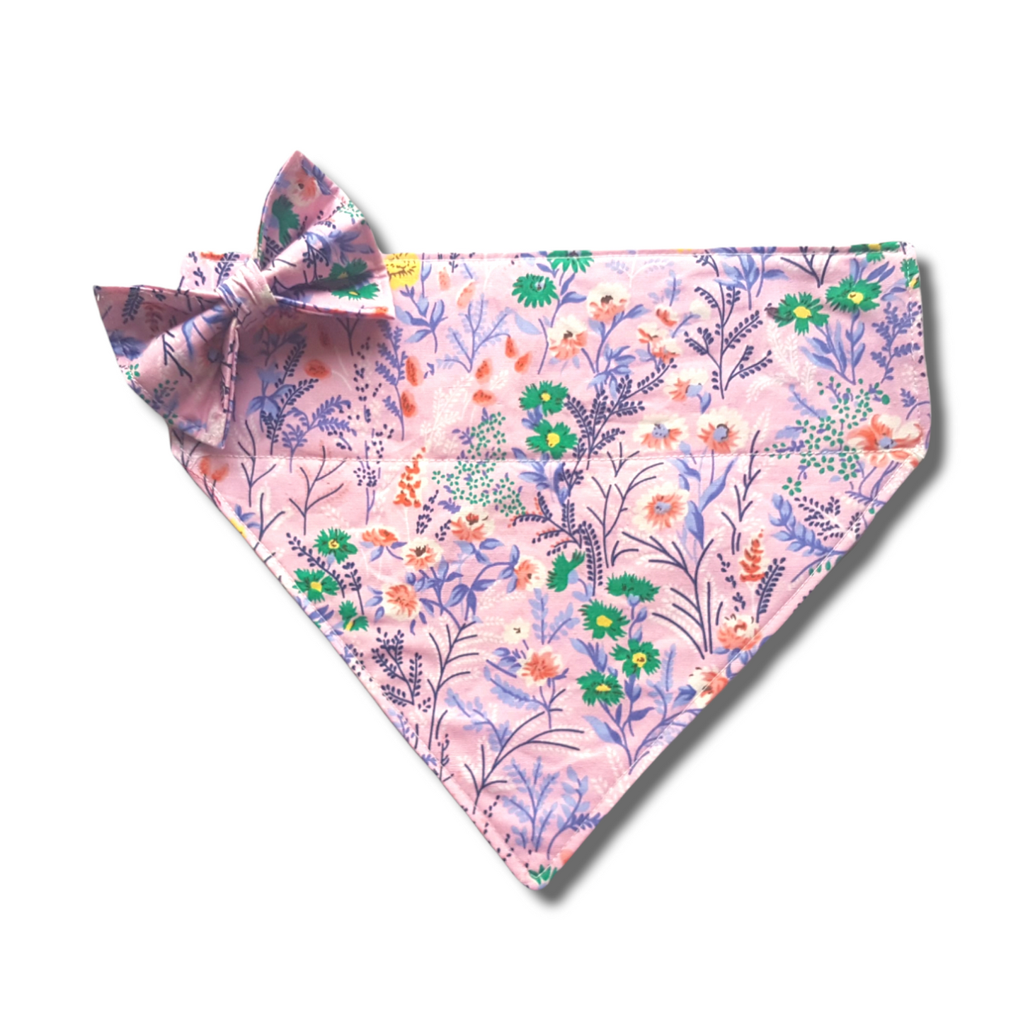 Pink Floral Dog Bandana