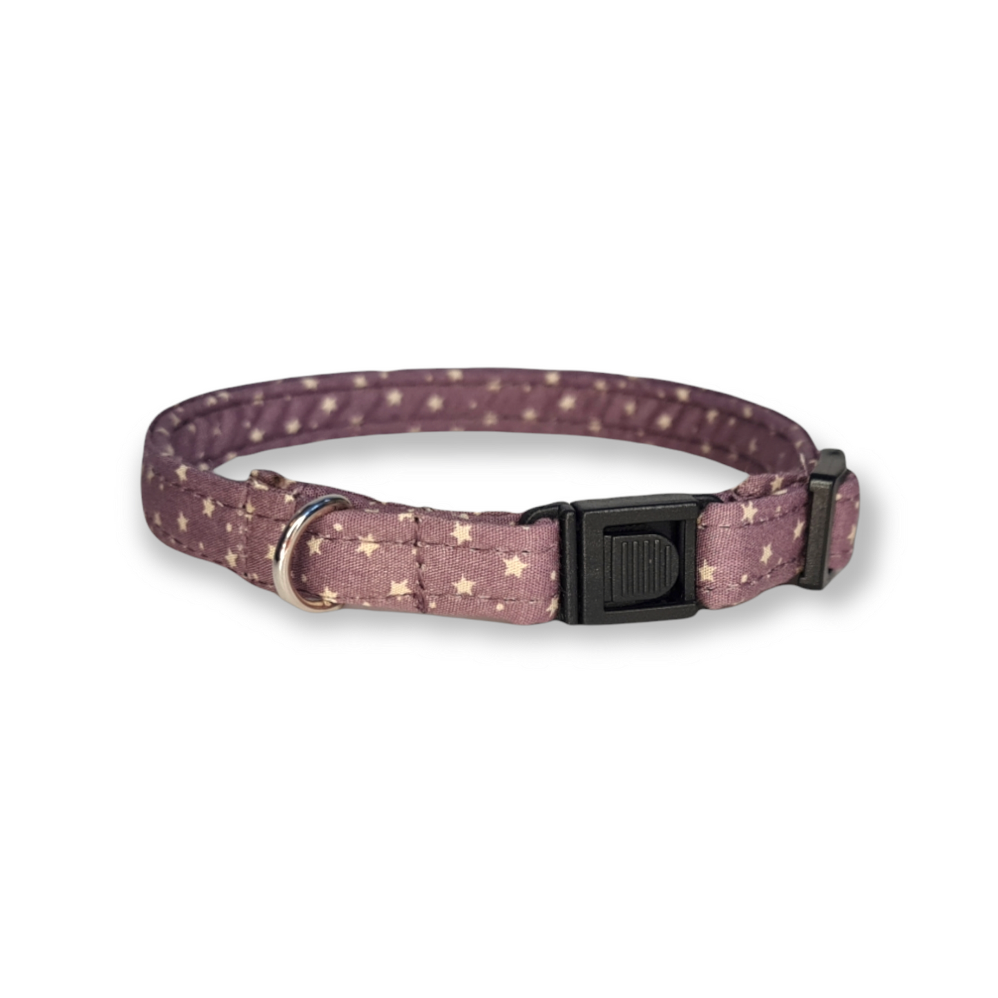 Cat collar tiny starts and dots print