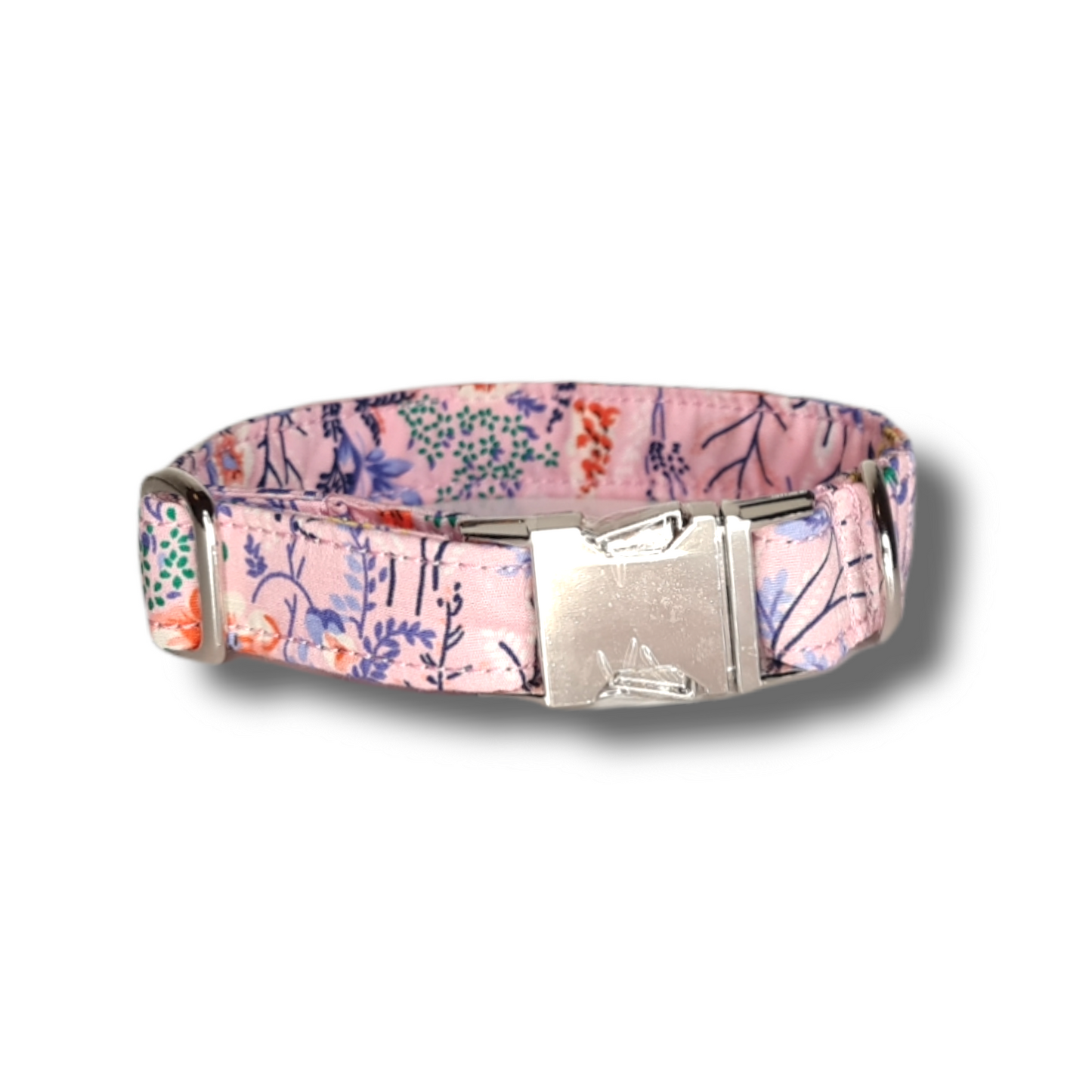 Floral Lead and Collar, pink or blue