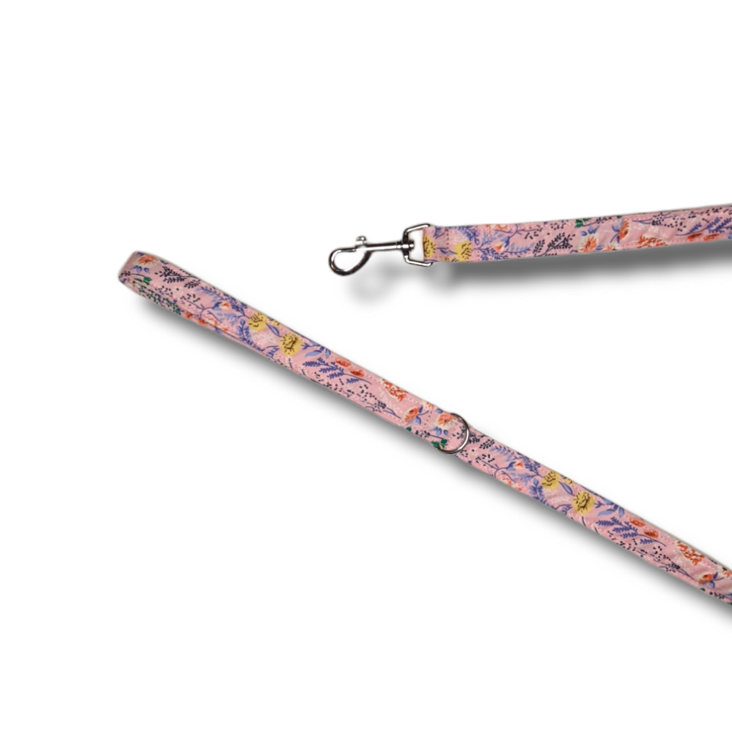 Floral Lead and Collar, pink or blue