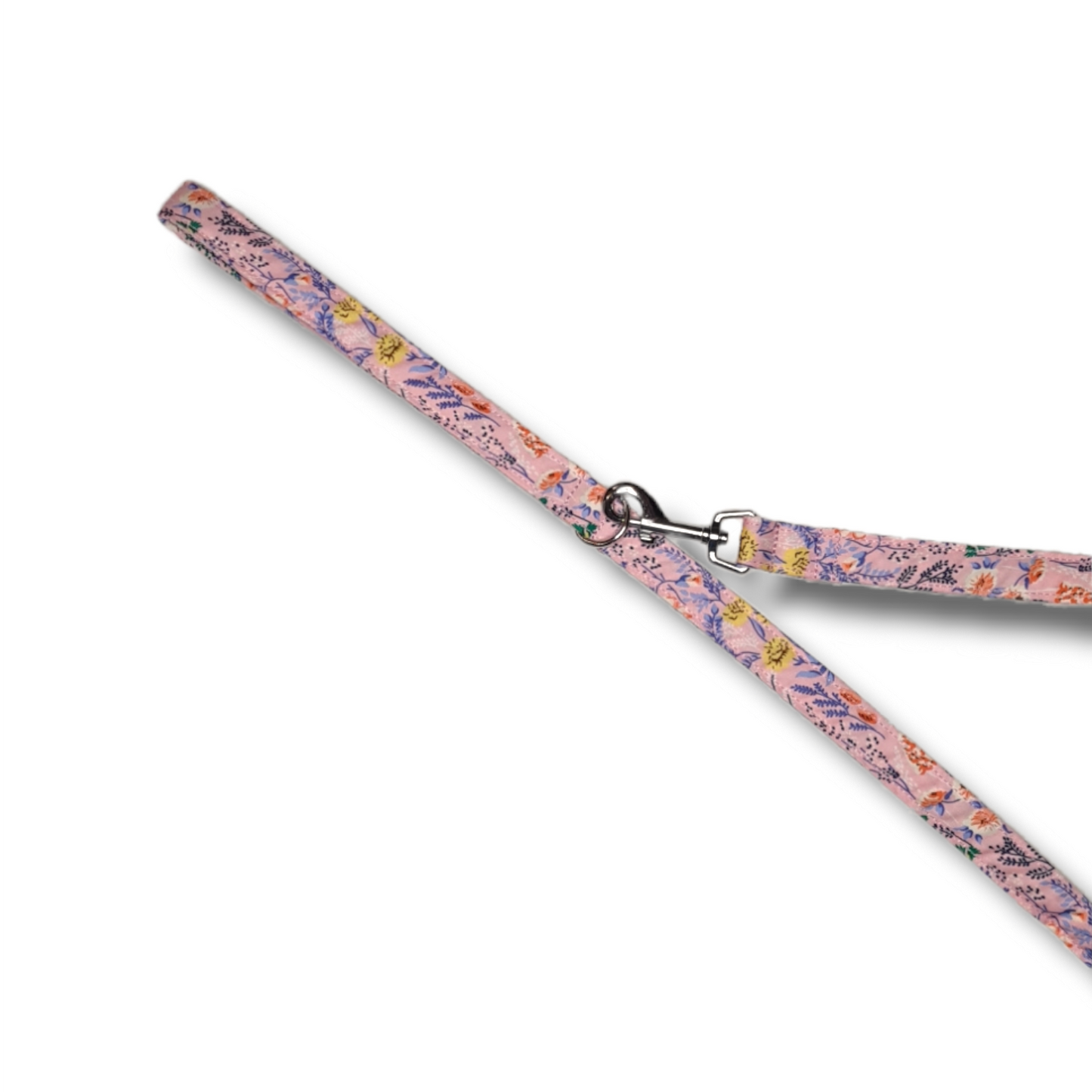 Floral Lead and Collar, pink or blue