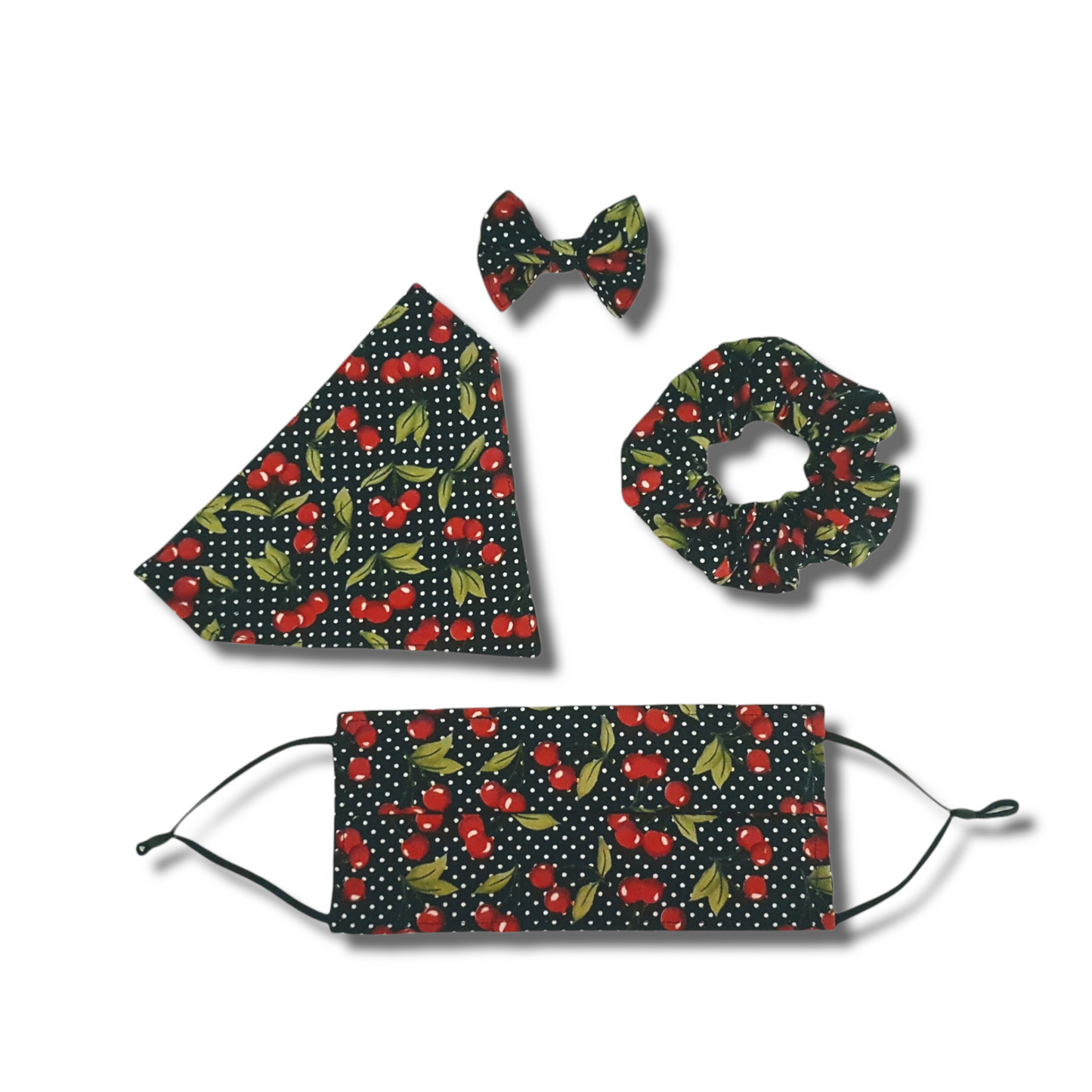Cherry Dog Bow Tie