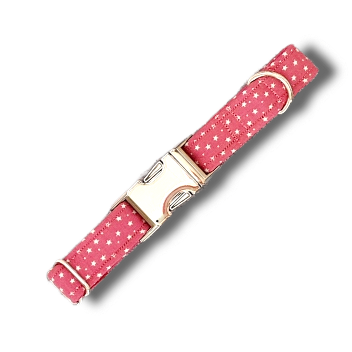 Small star and dots print dog collar, tiny stars