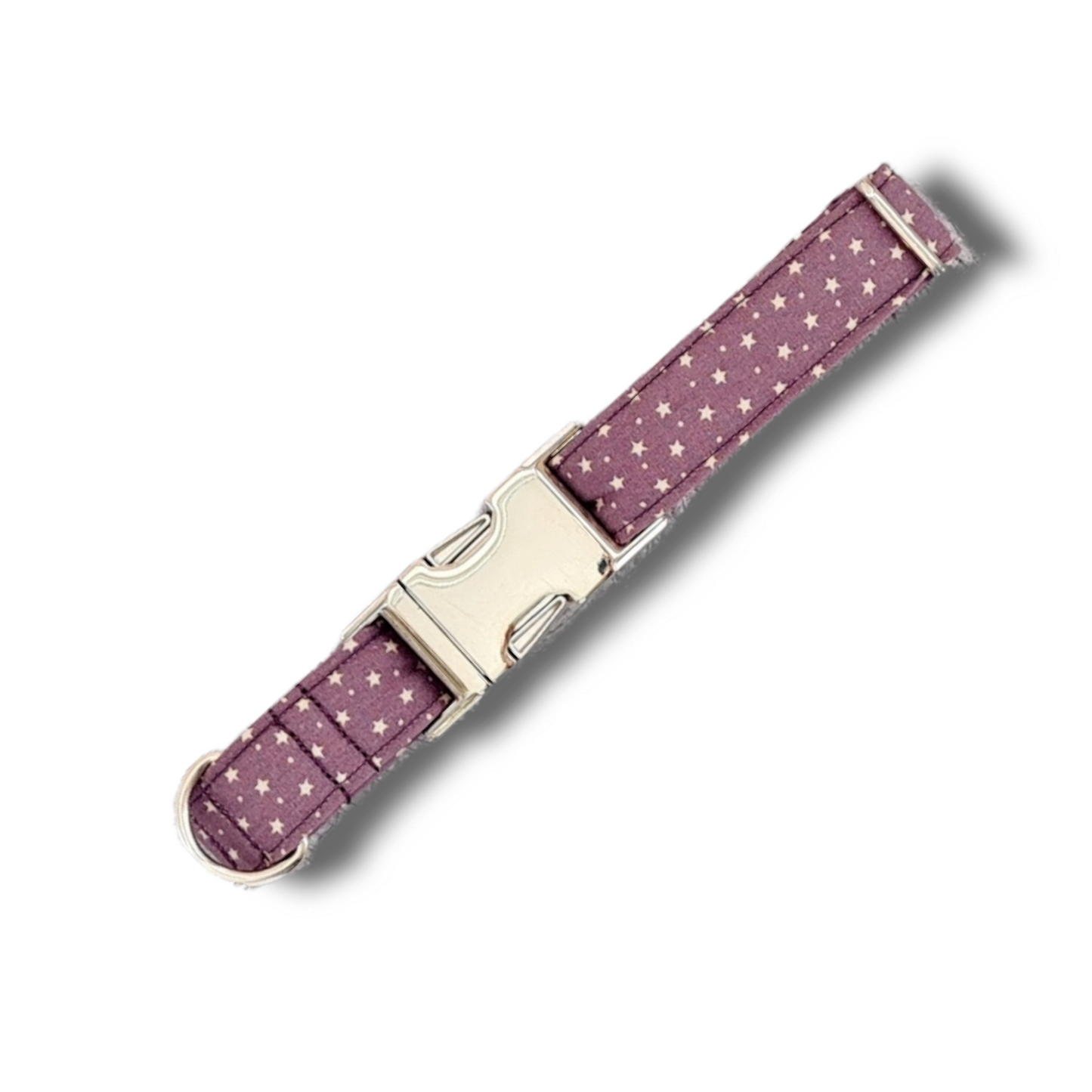 Small star and dots print dog collar, tiny stars