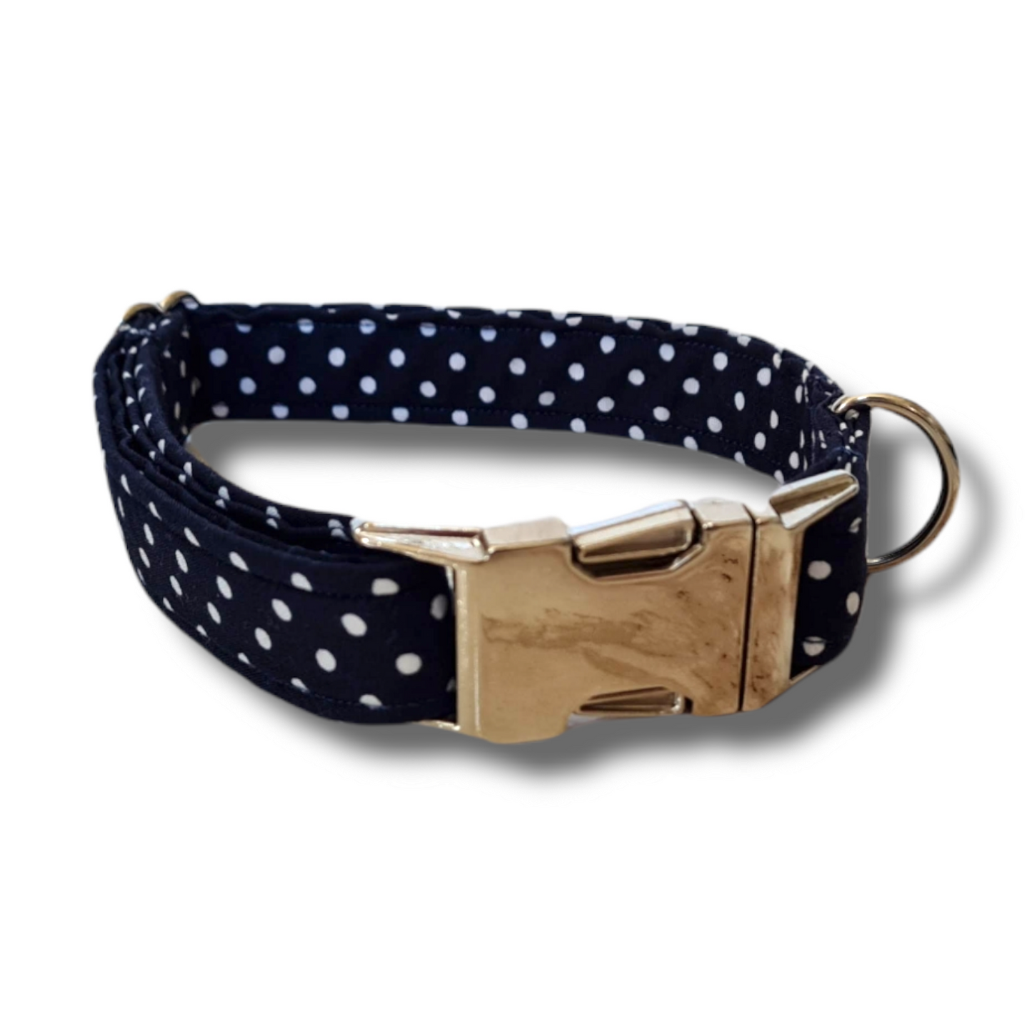 Polka dots print dog collar
