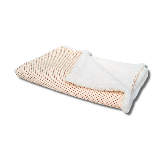 Polka dot pet dog blanket