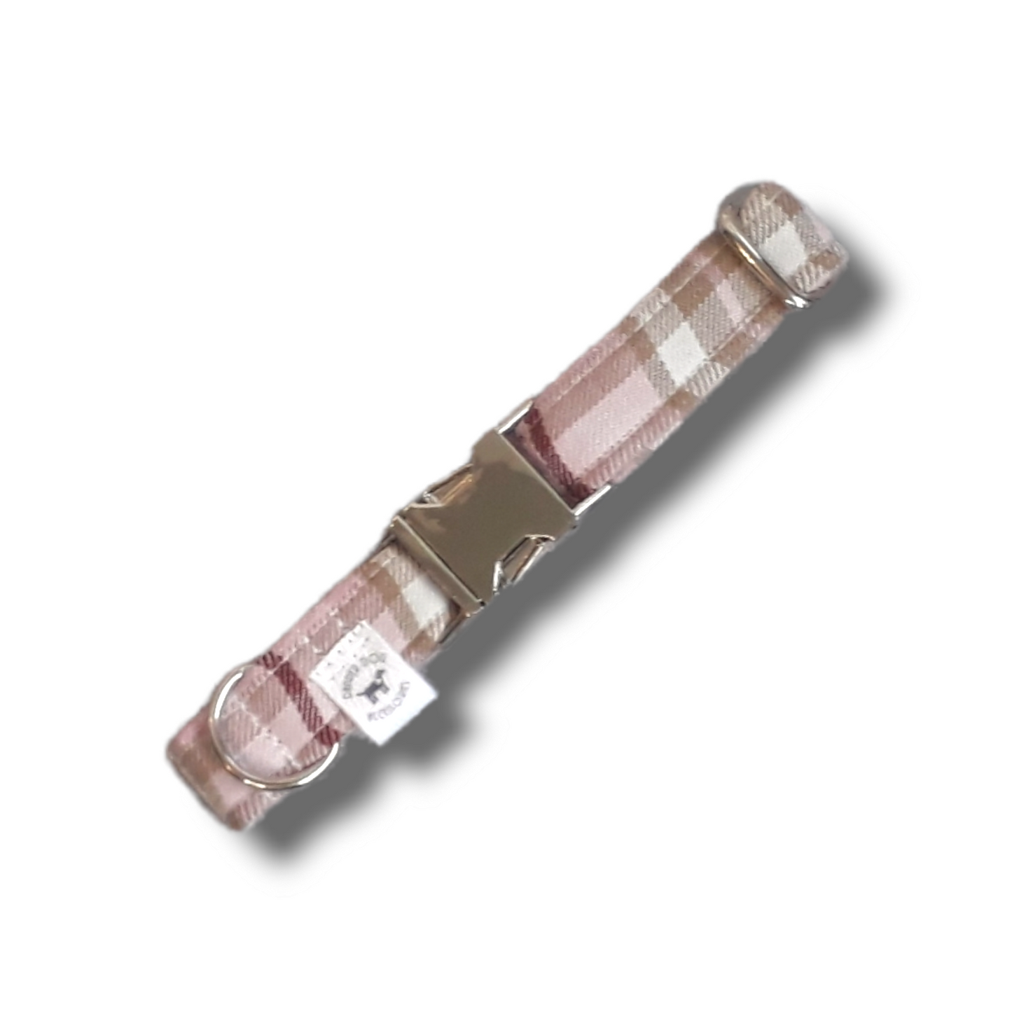Pink tartan dog Lead/collar