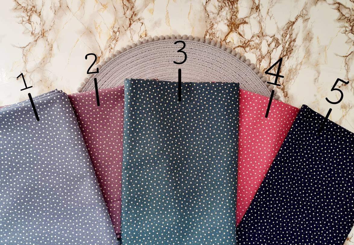 Tiny stars and dots scrunchies