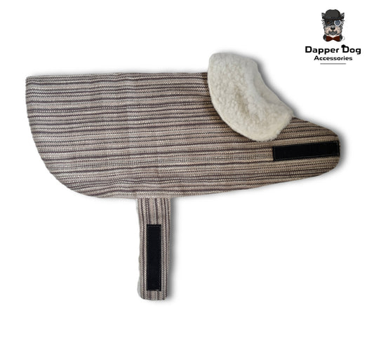 Dog woolly coat brown stripped