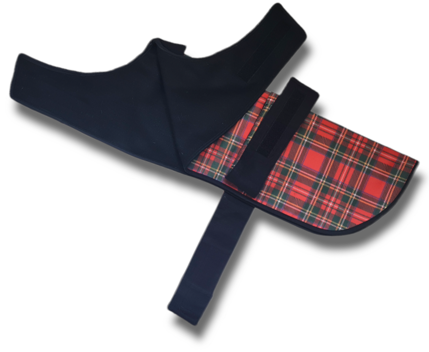 Waterproof tartan dog jacket Medium