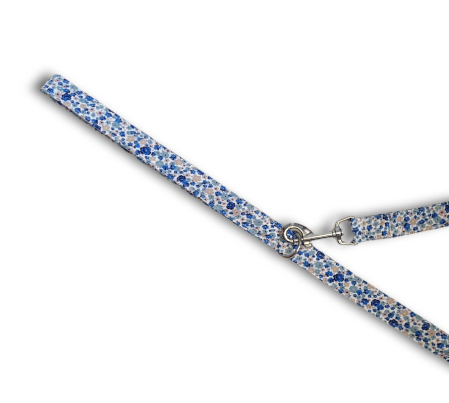 Blue Ditsy Dog collar/lead