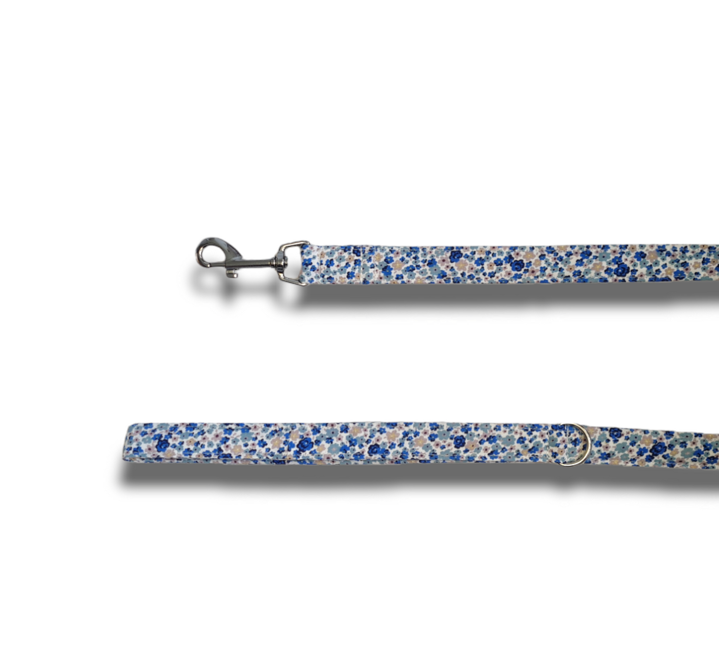 Blue Ditsy Dog collar/lead